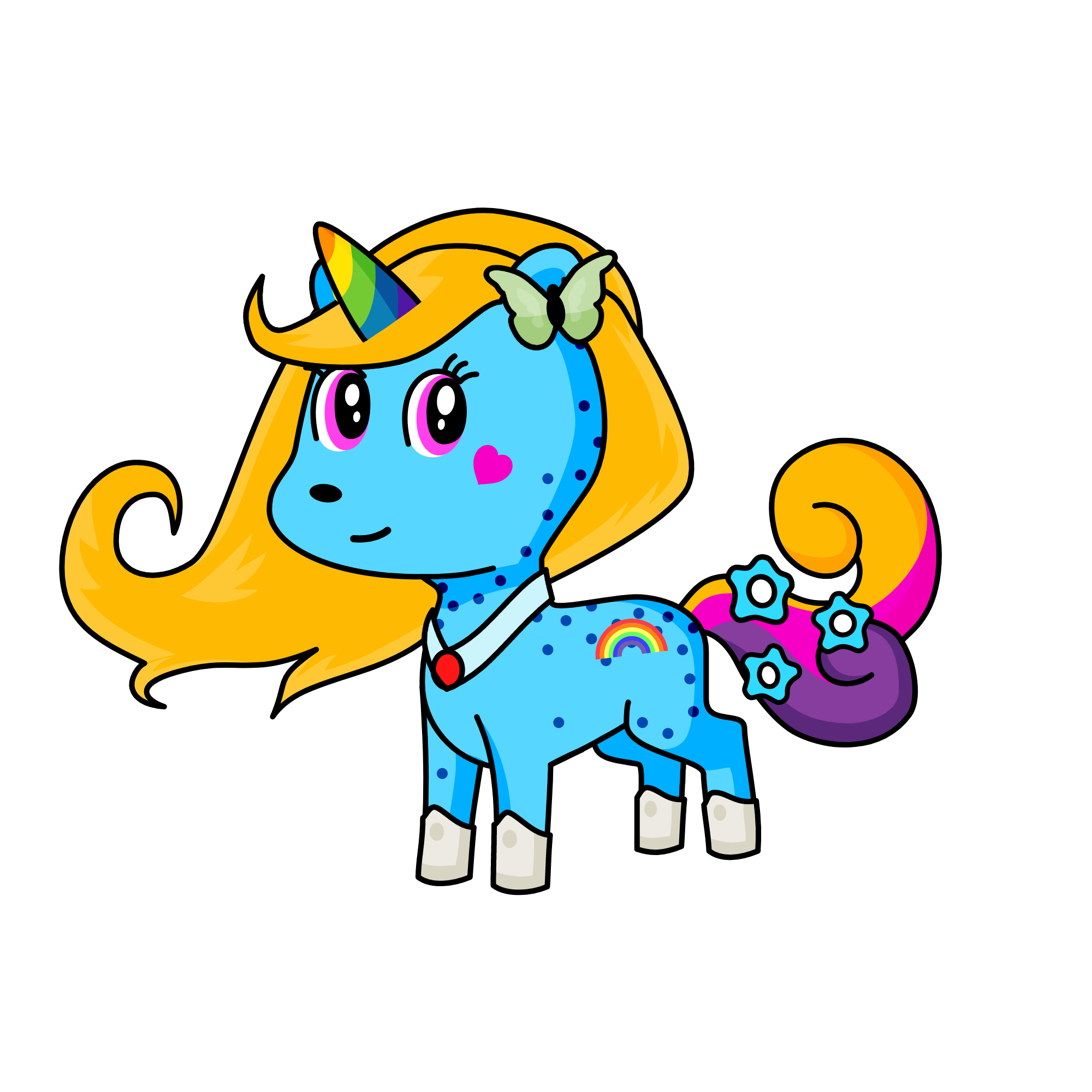 BLUI, the unicorn