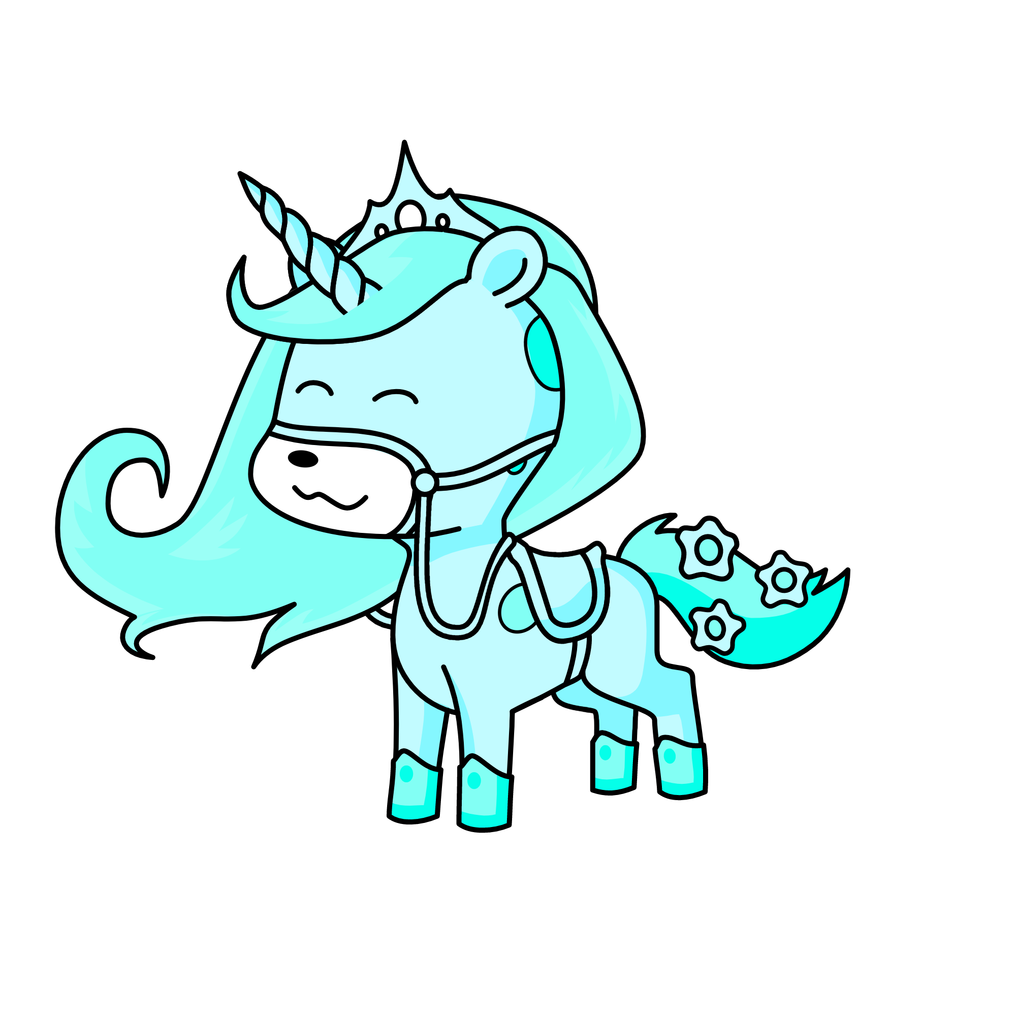 °•🄲🄻🄾🅄🄳🅈•°, the unicorn