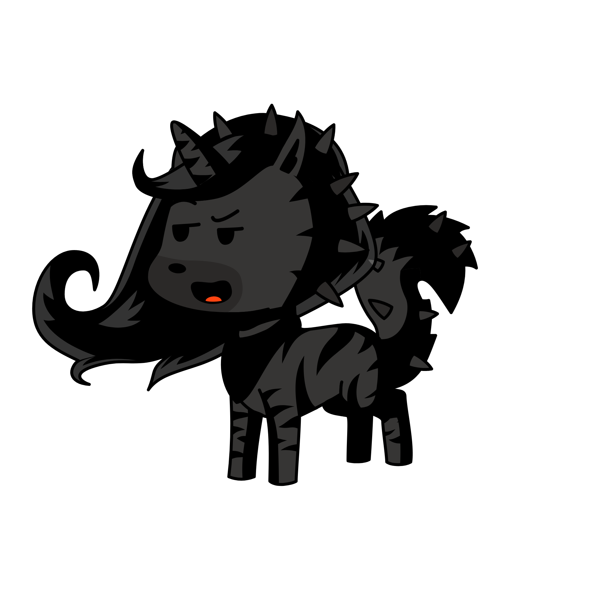 Evil, the unicorn