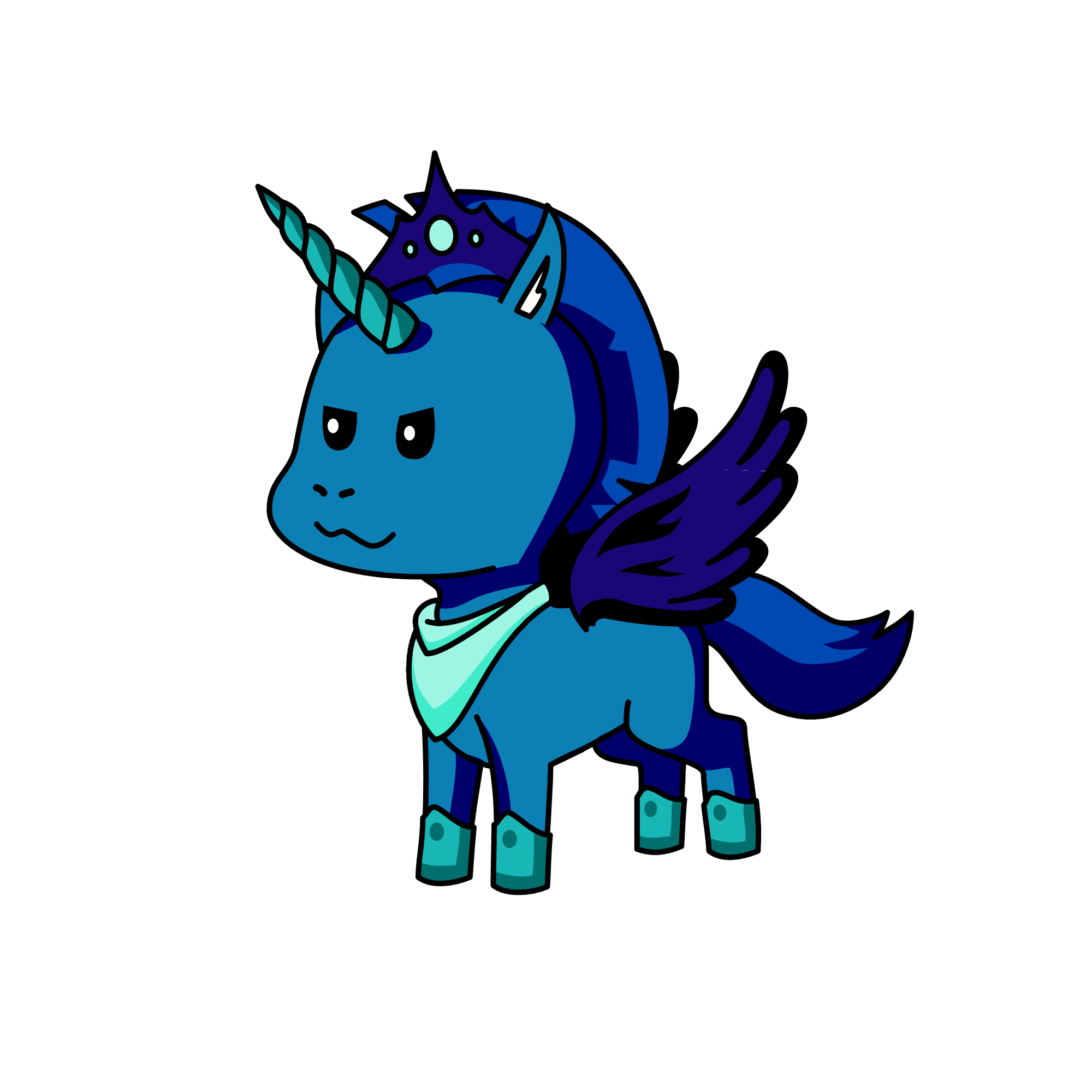 King Oceanus, the unicorn