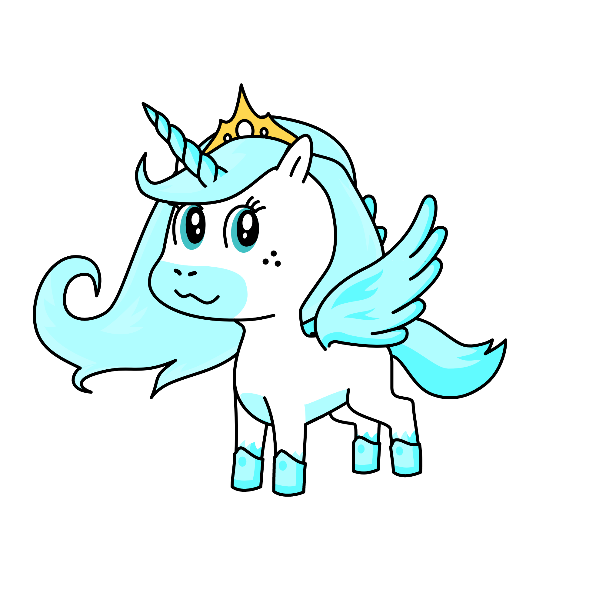 Queen Glacier, the unicorn