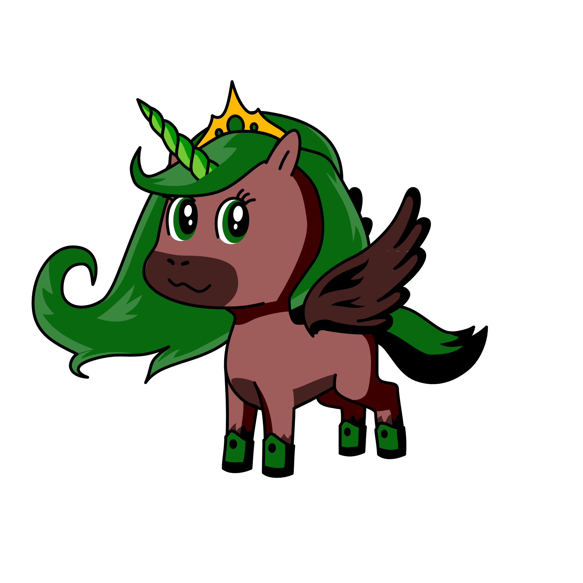 Queen Flora, the unicorn