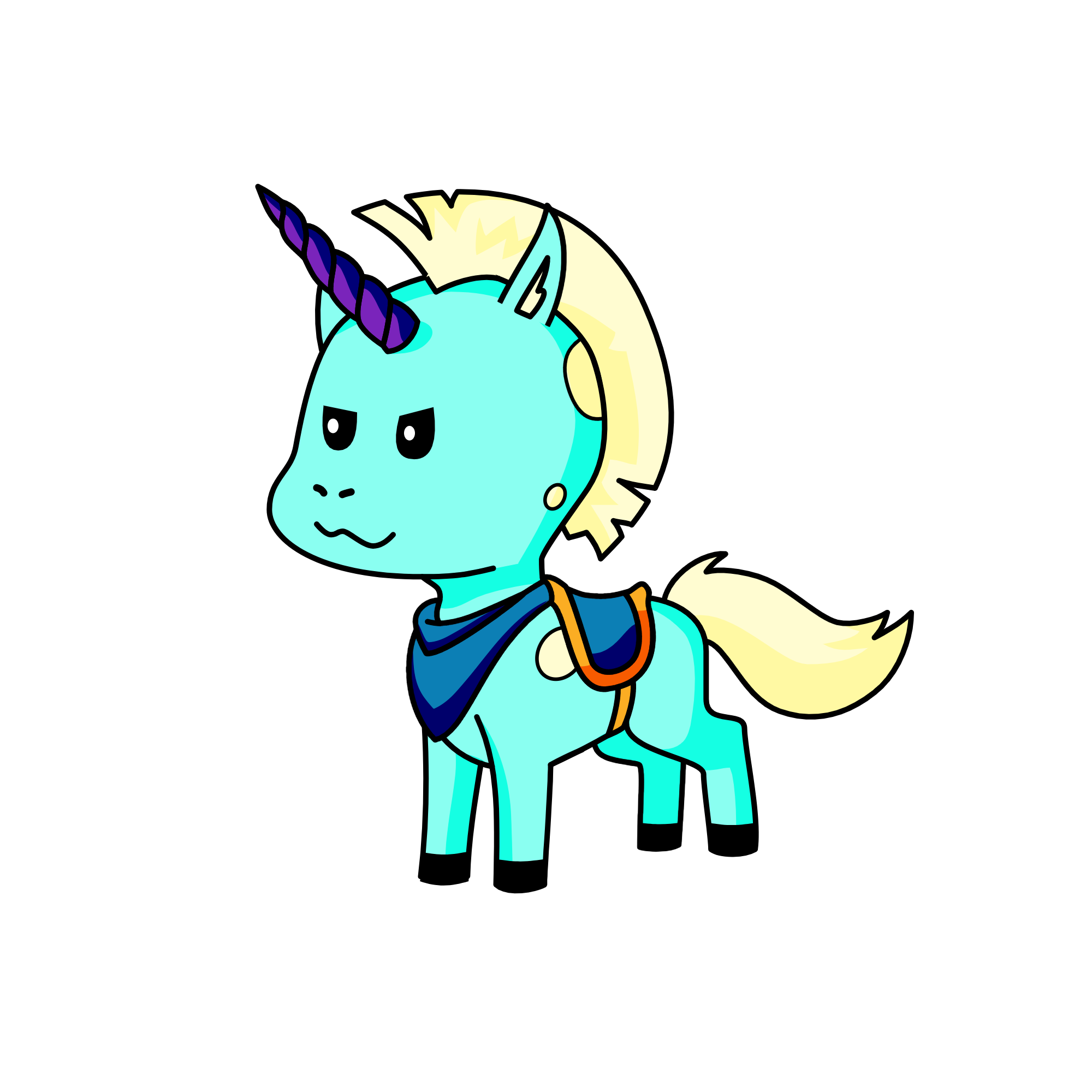 Seafoam, the unicorn