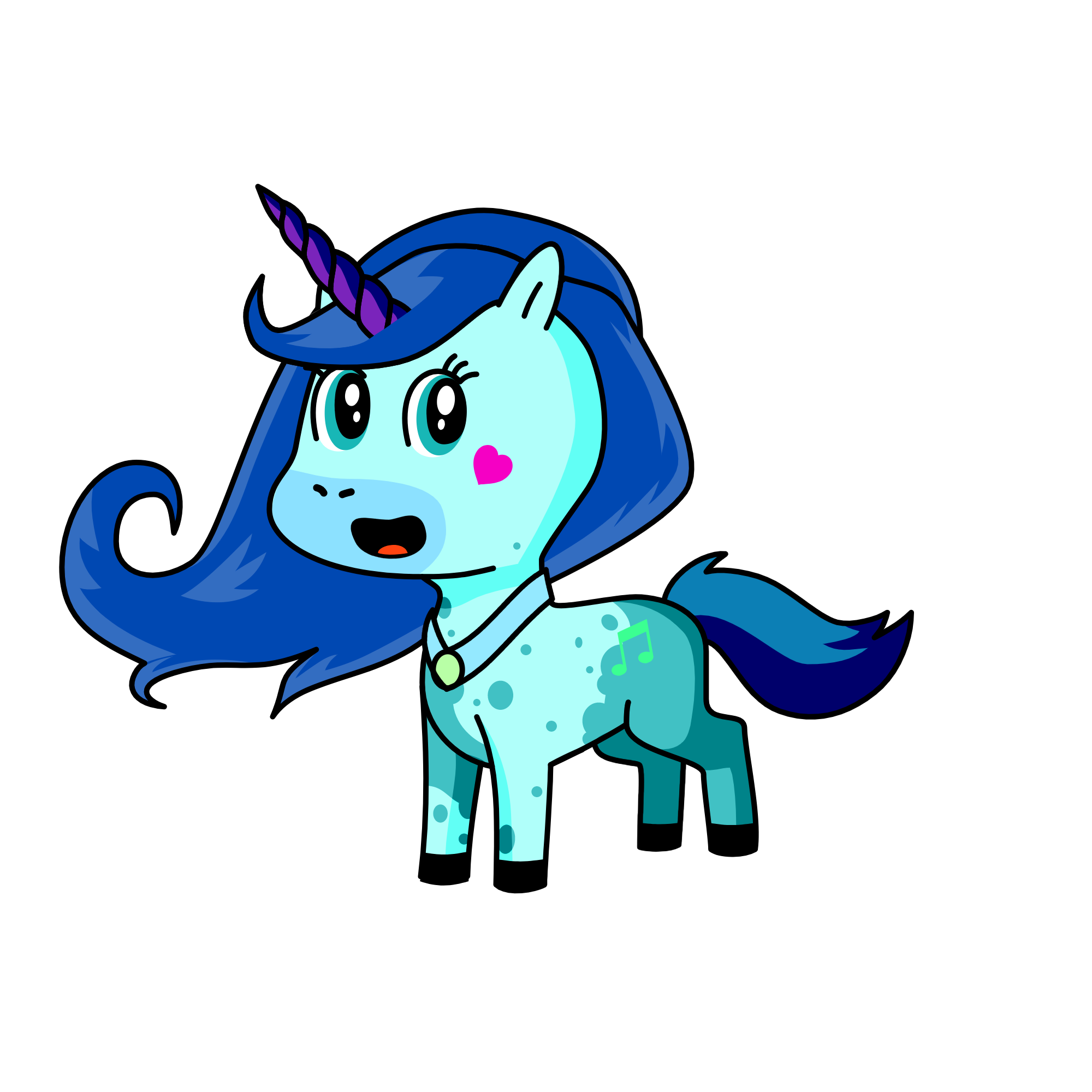 Snowqueen, the unicorn
