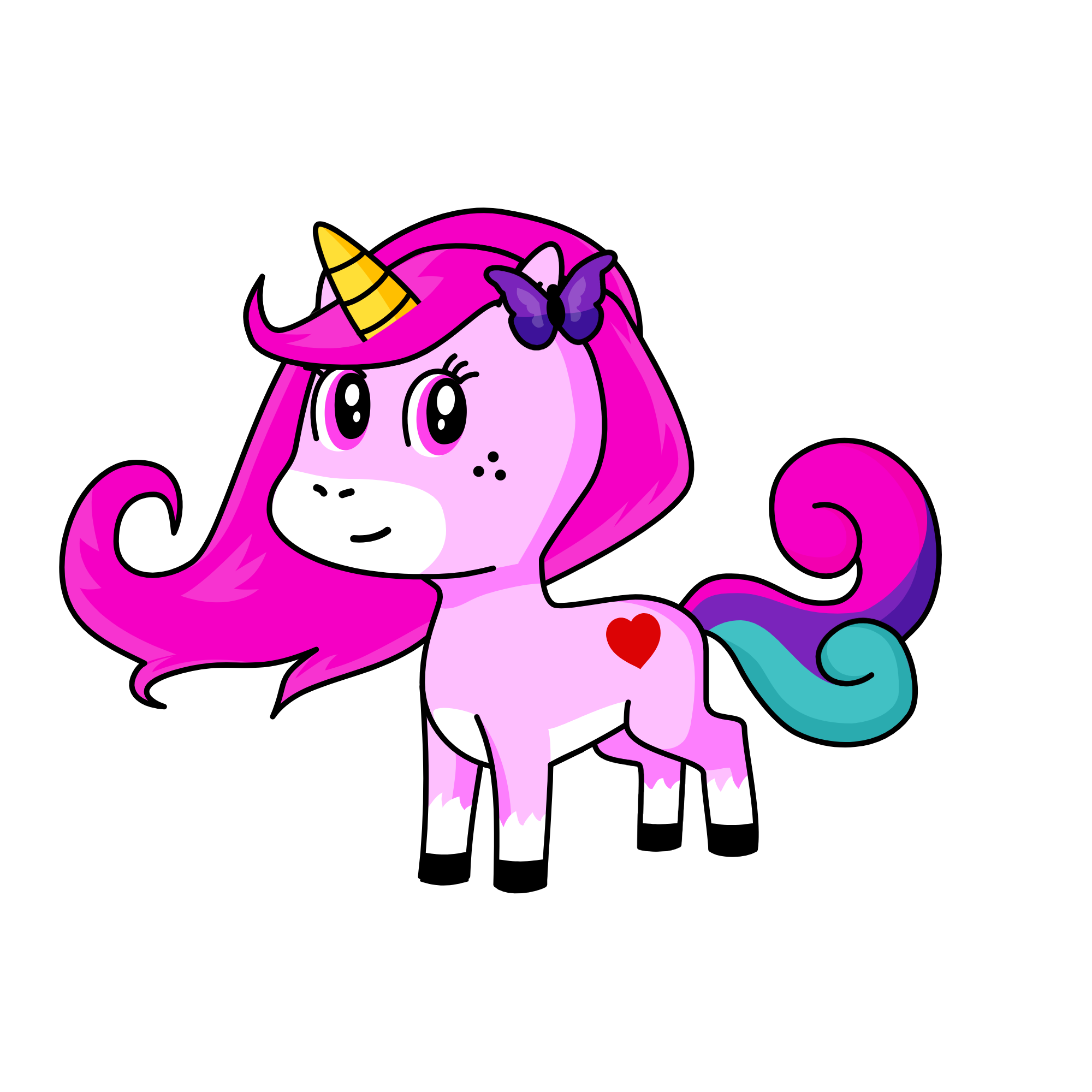 pinkcorn, the unicorn