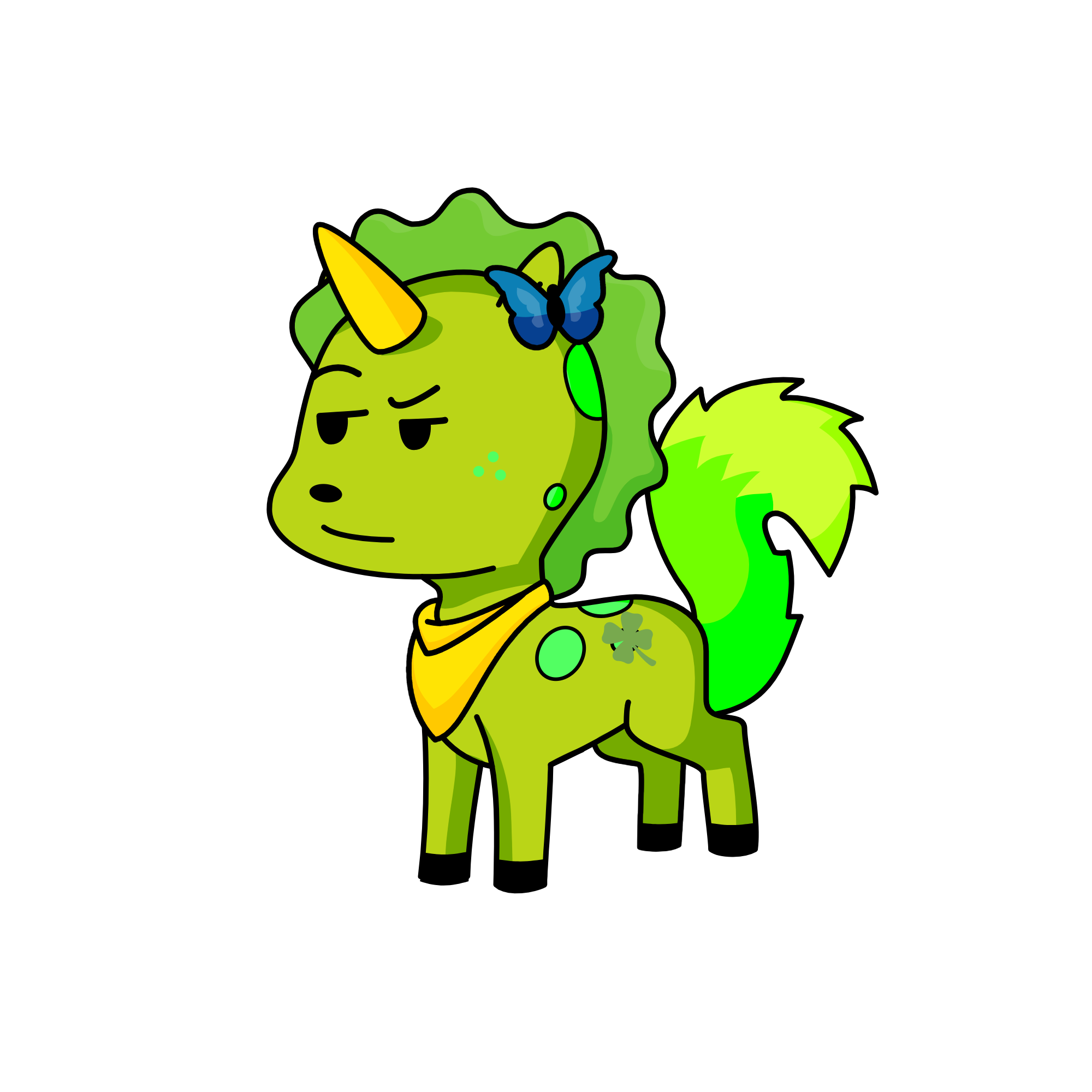 Tree top, the unicorn