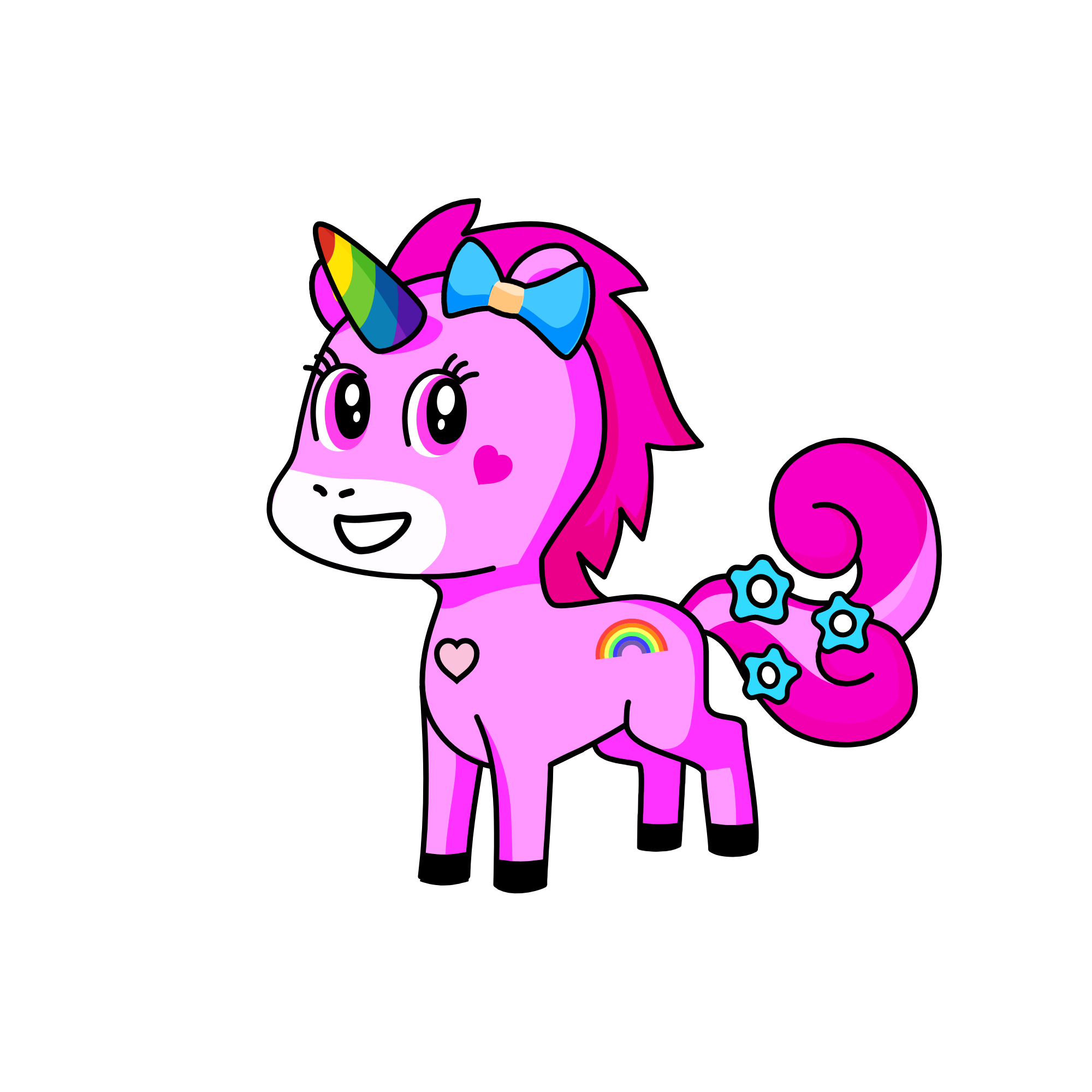 Pinky, the unicorn