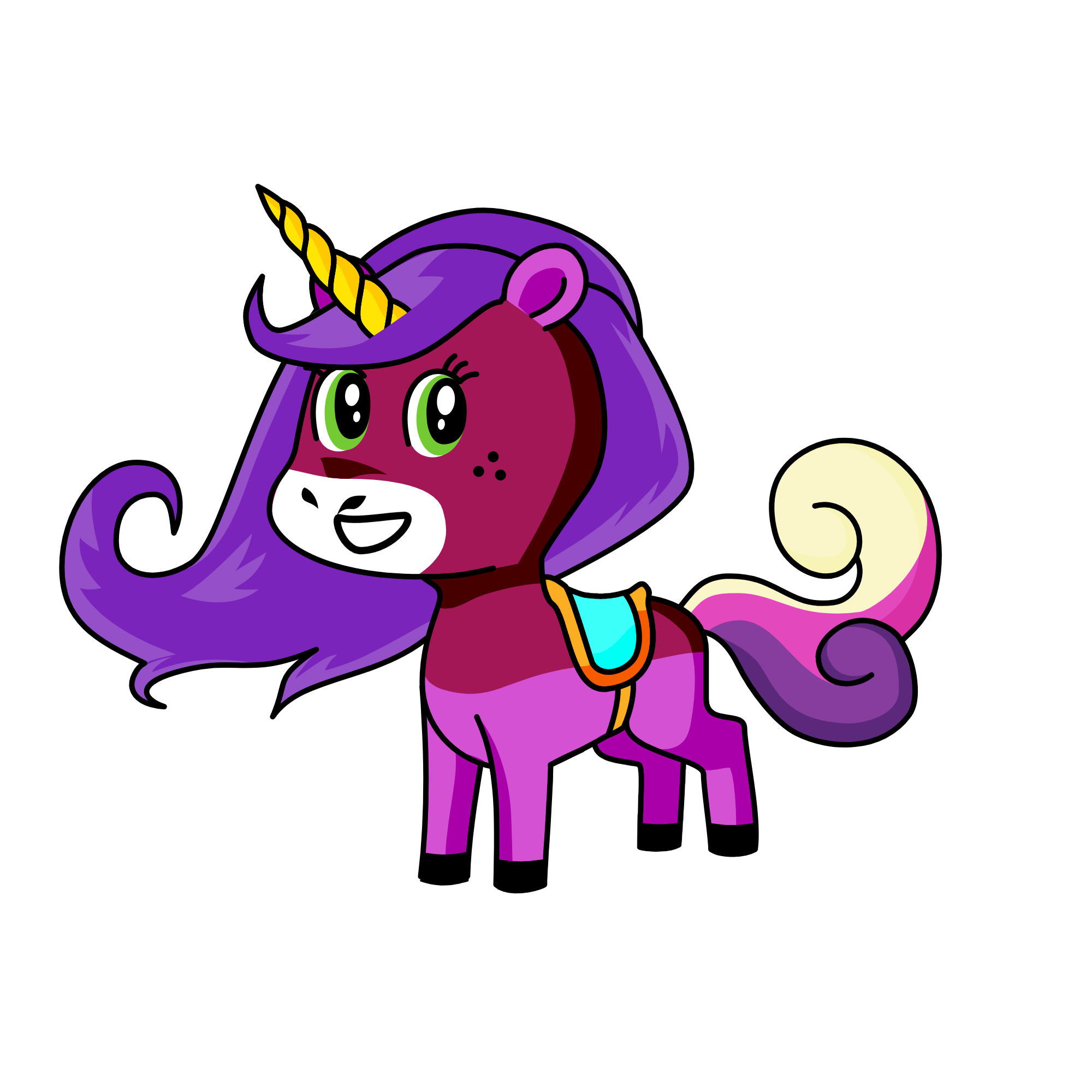Fluffy, the unicorn