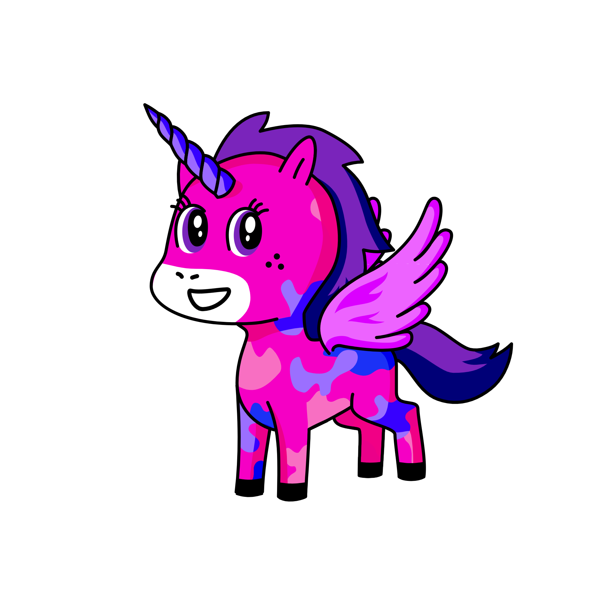 Pink Party, the unicorn