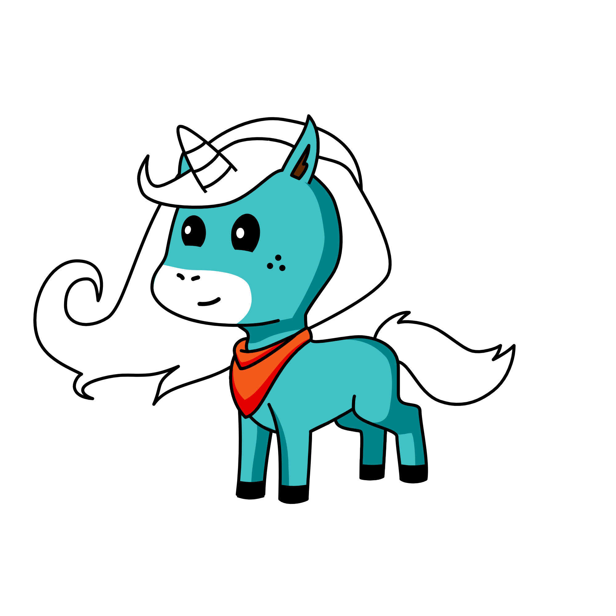 snow white, the unicorn