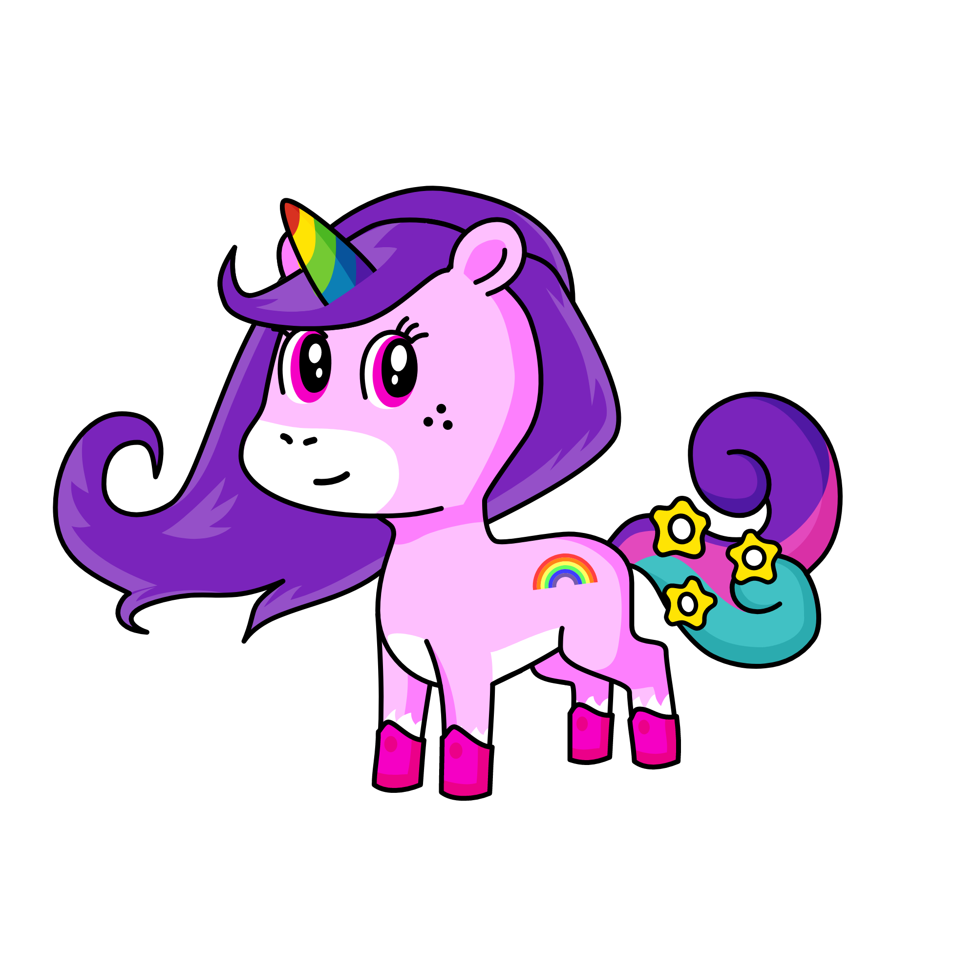 pulpurina, the unicorn