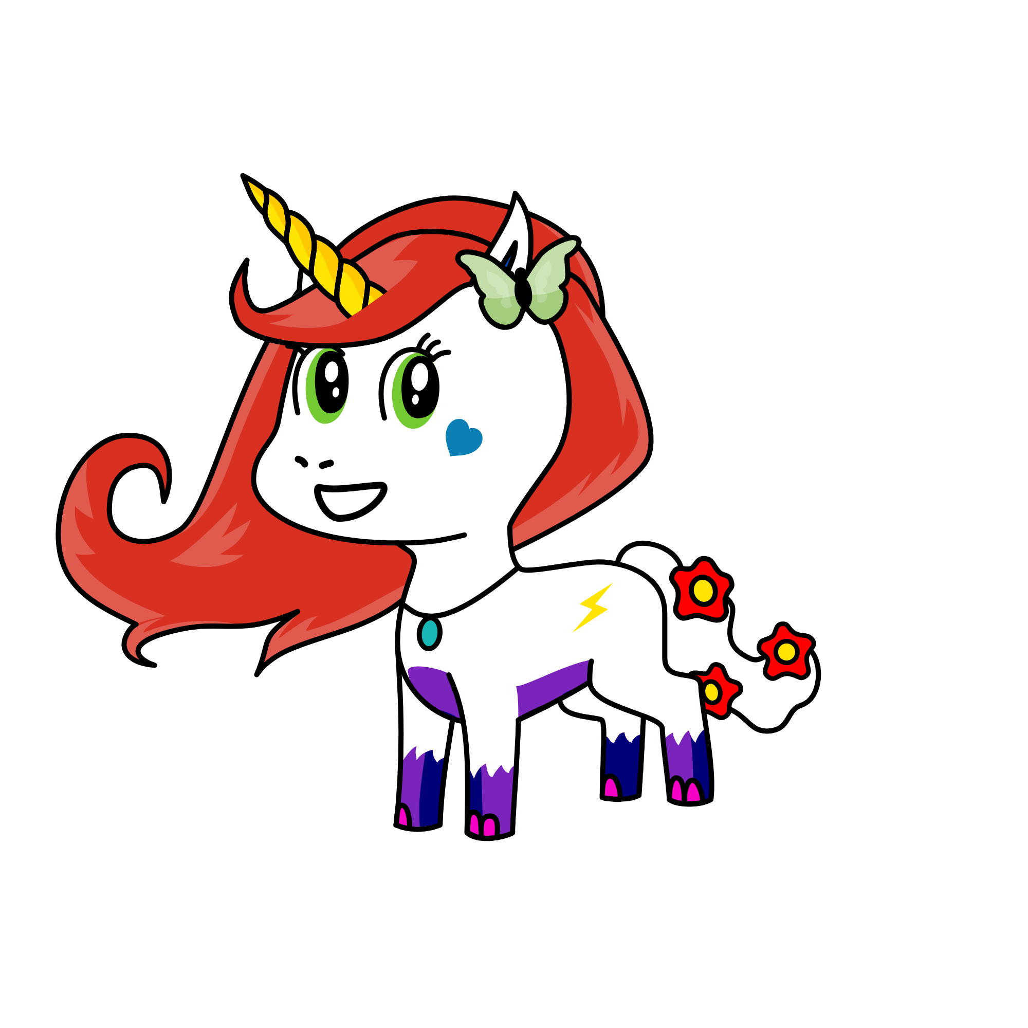 Rainbow Thunder, the unicorn
