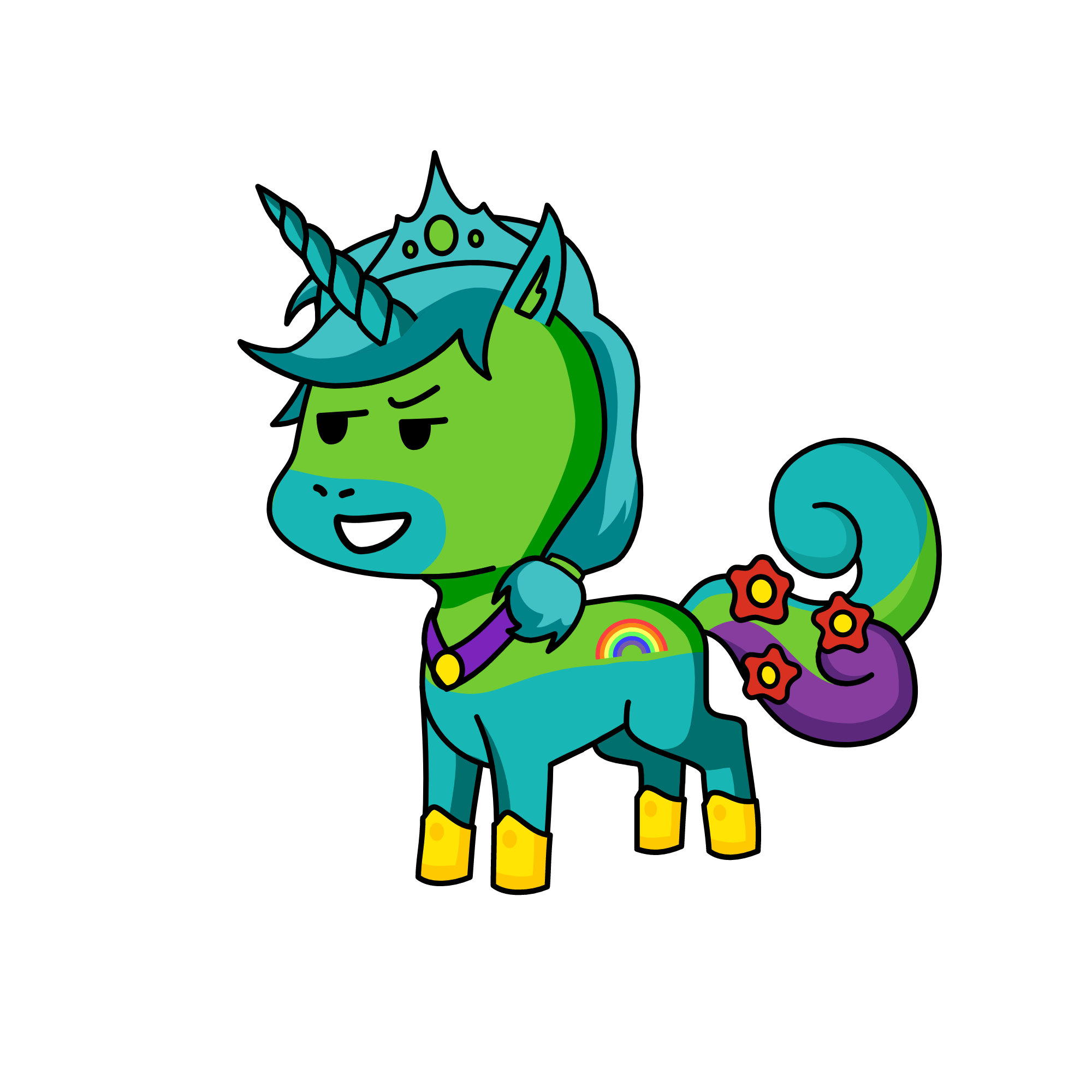 Sk (Sky), the unicorn
