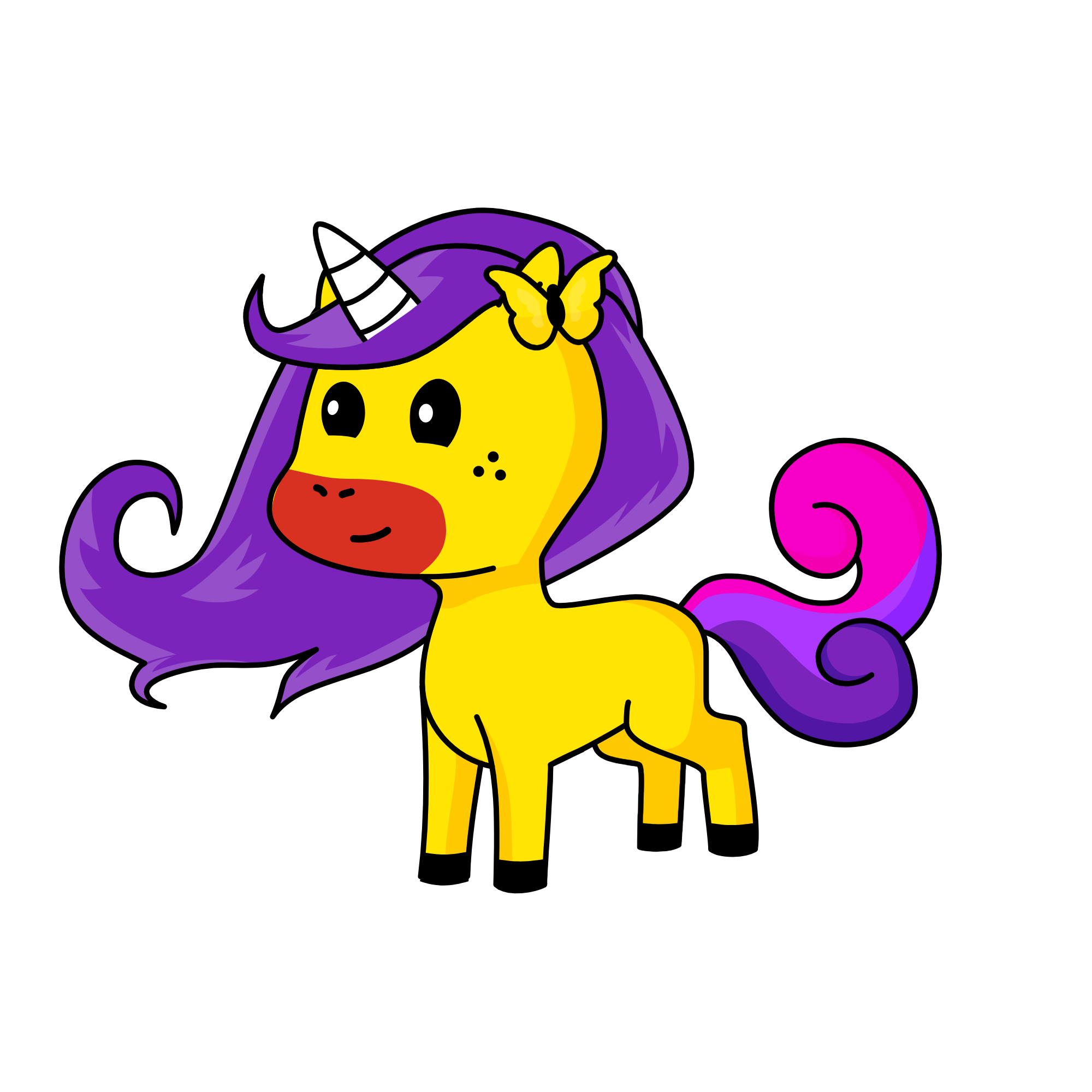 Purrfect, the unicorn