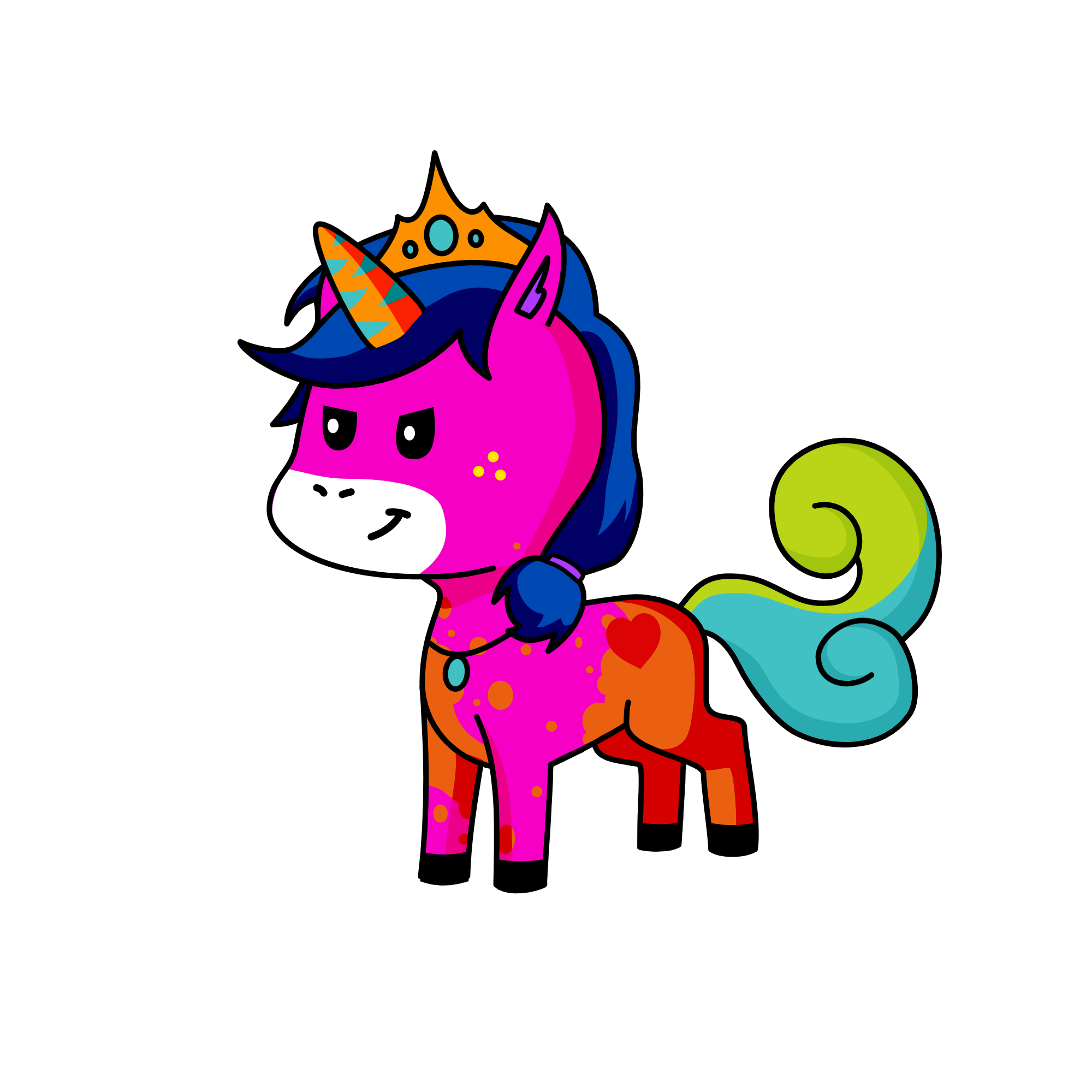 Queen queen the mighty, the unicorn