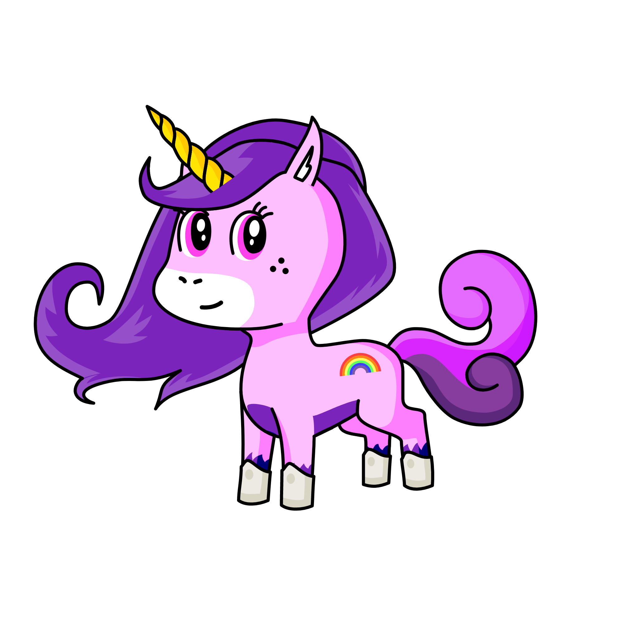 Violet, the unicorn