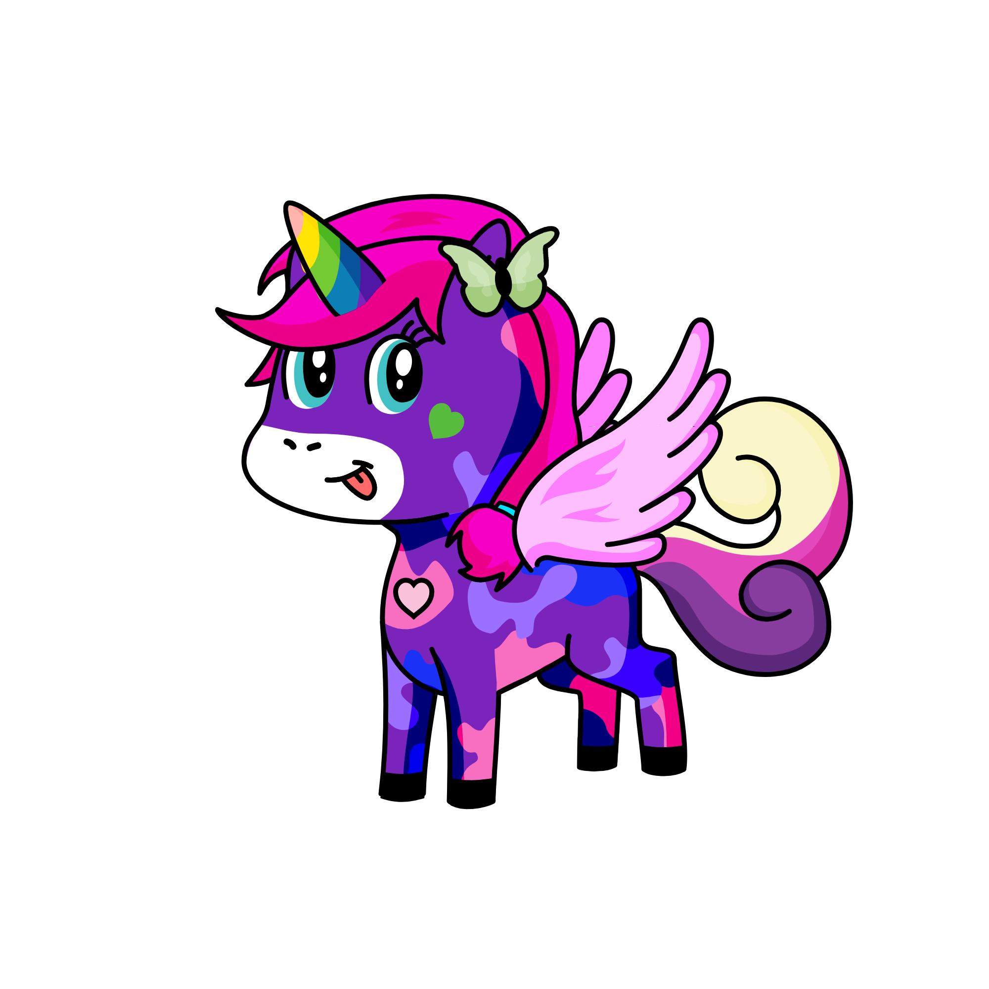 Splaty, the unicorn