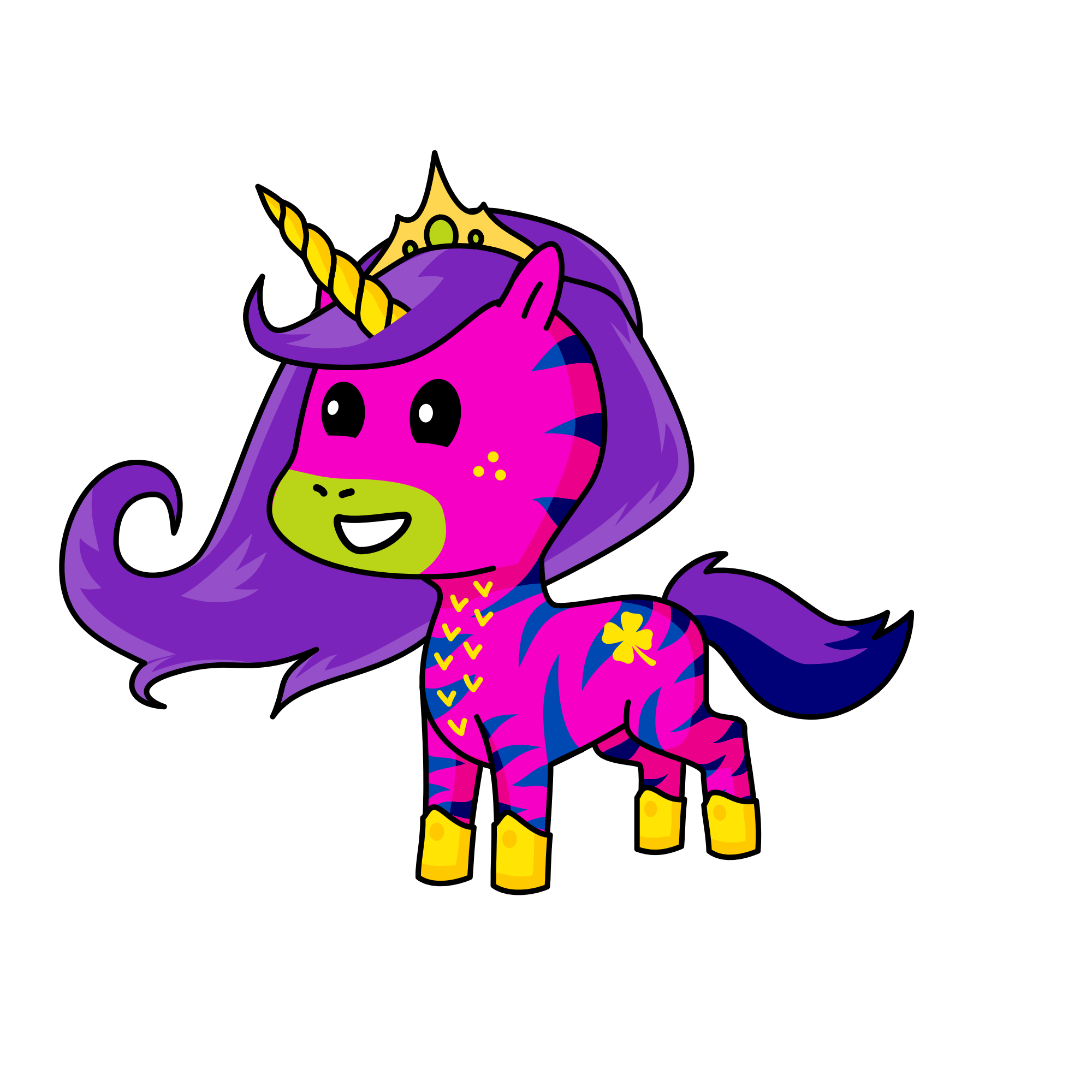 Rainbow Skittle, the unicorn
