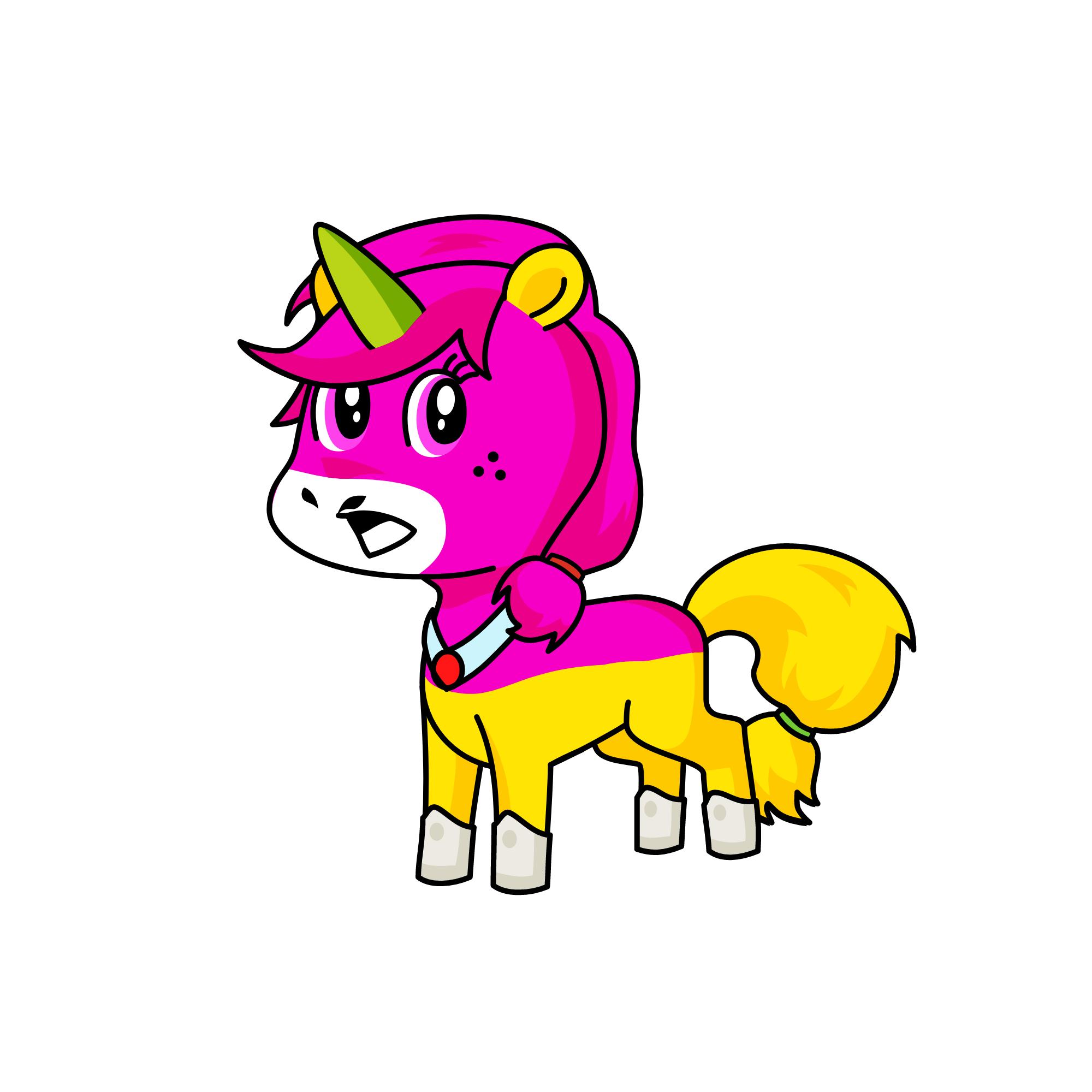 pinki, the unicorn