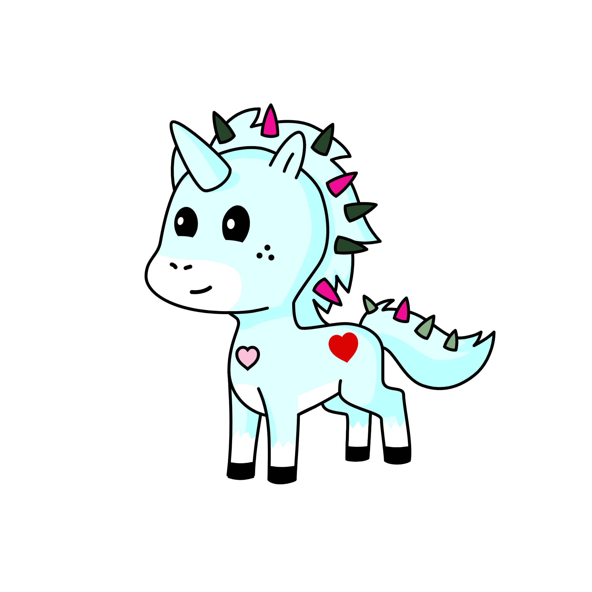 Dinky, the unicorn