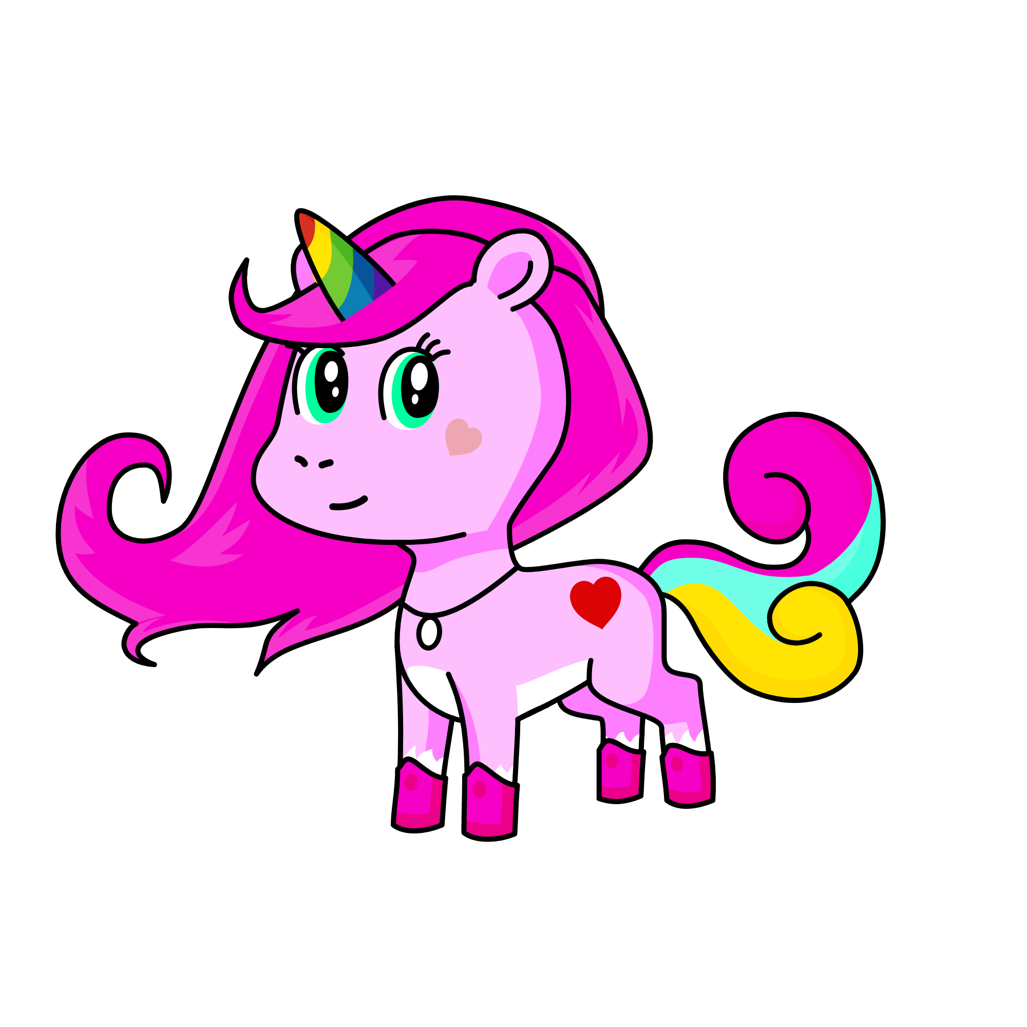 San Valentín, the unicorn