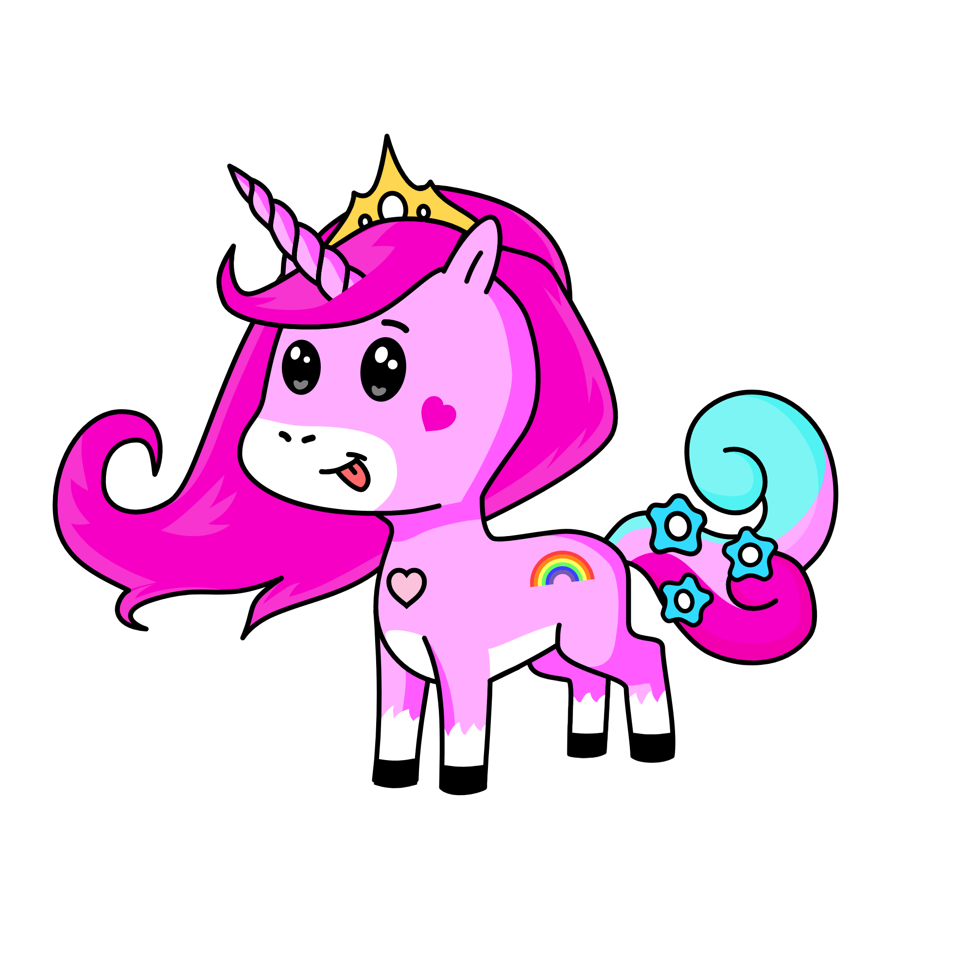 Pinky 2, the unicorn