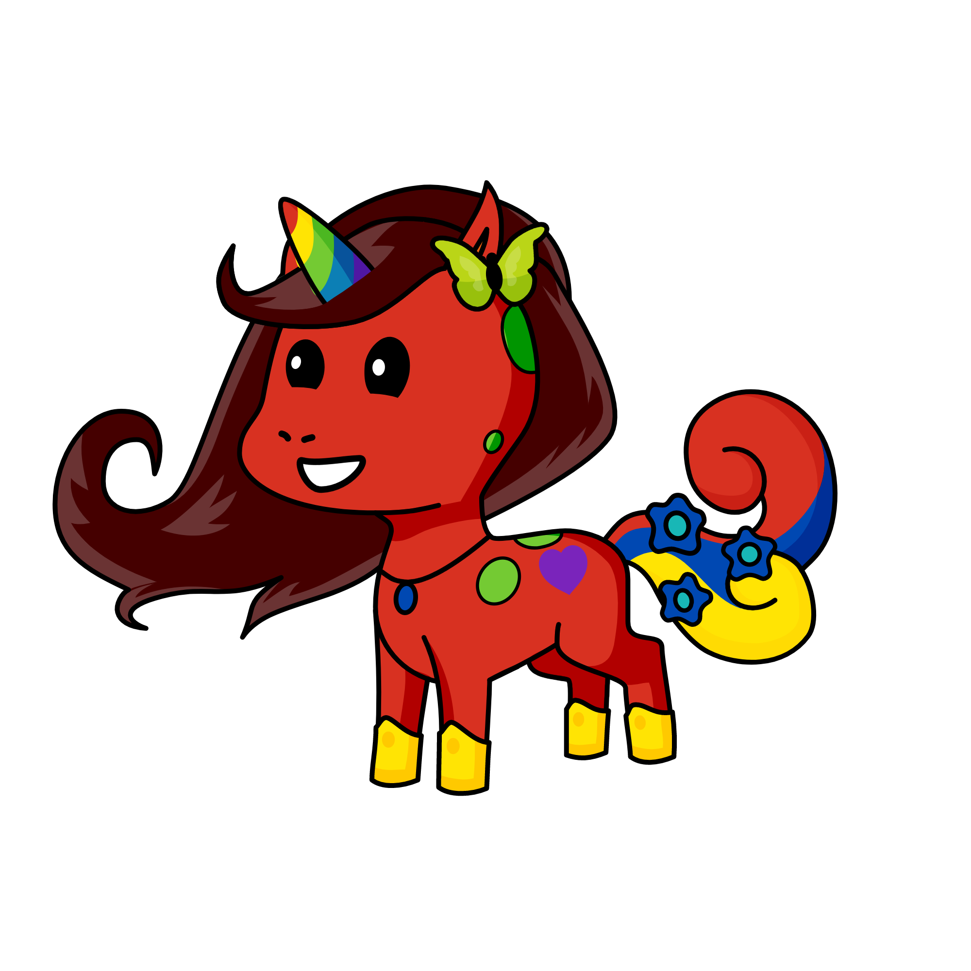 Queen Rainbow, the unicorn