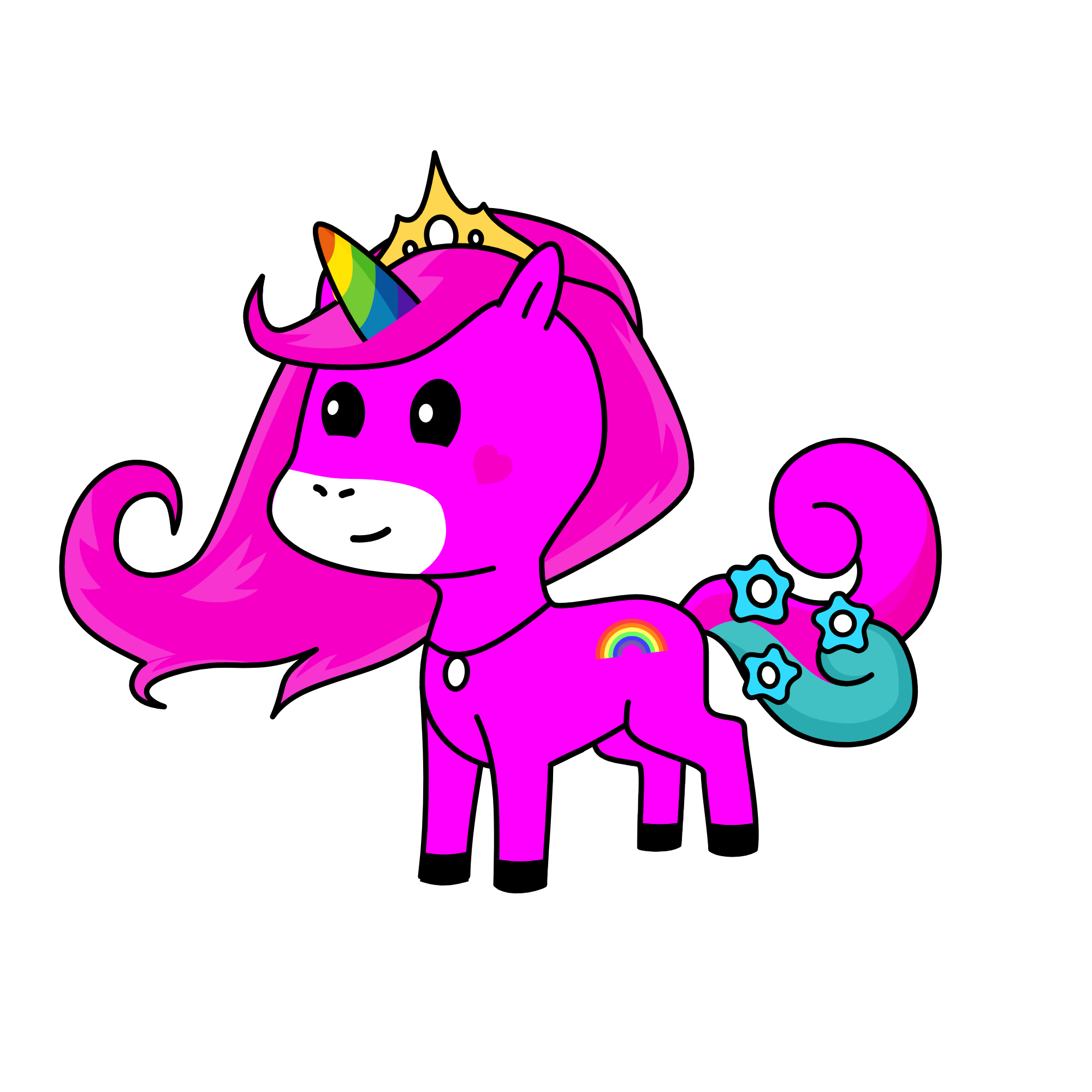 PrincessPink, the unicorn