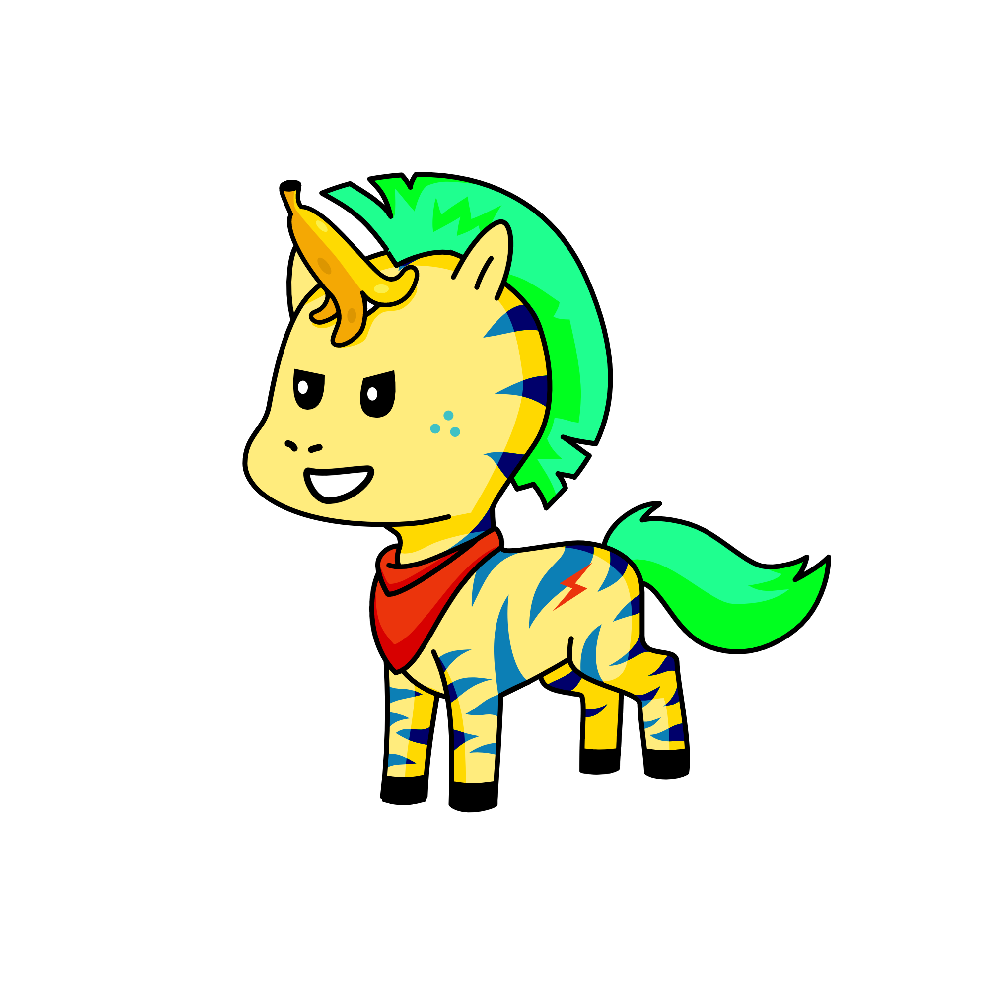 Dash, the unicorn