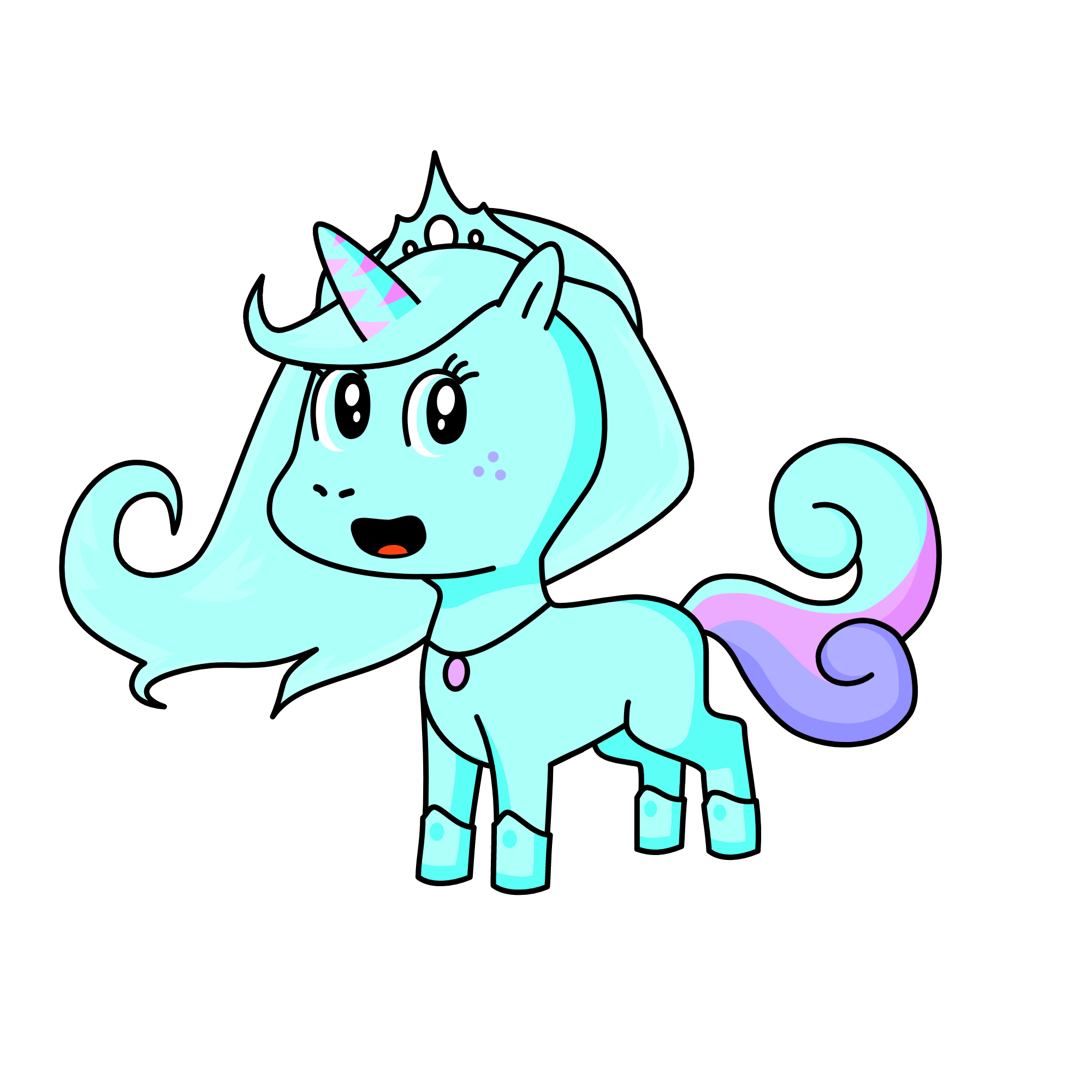 ice queen, the unicorn