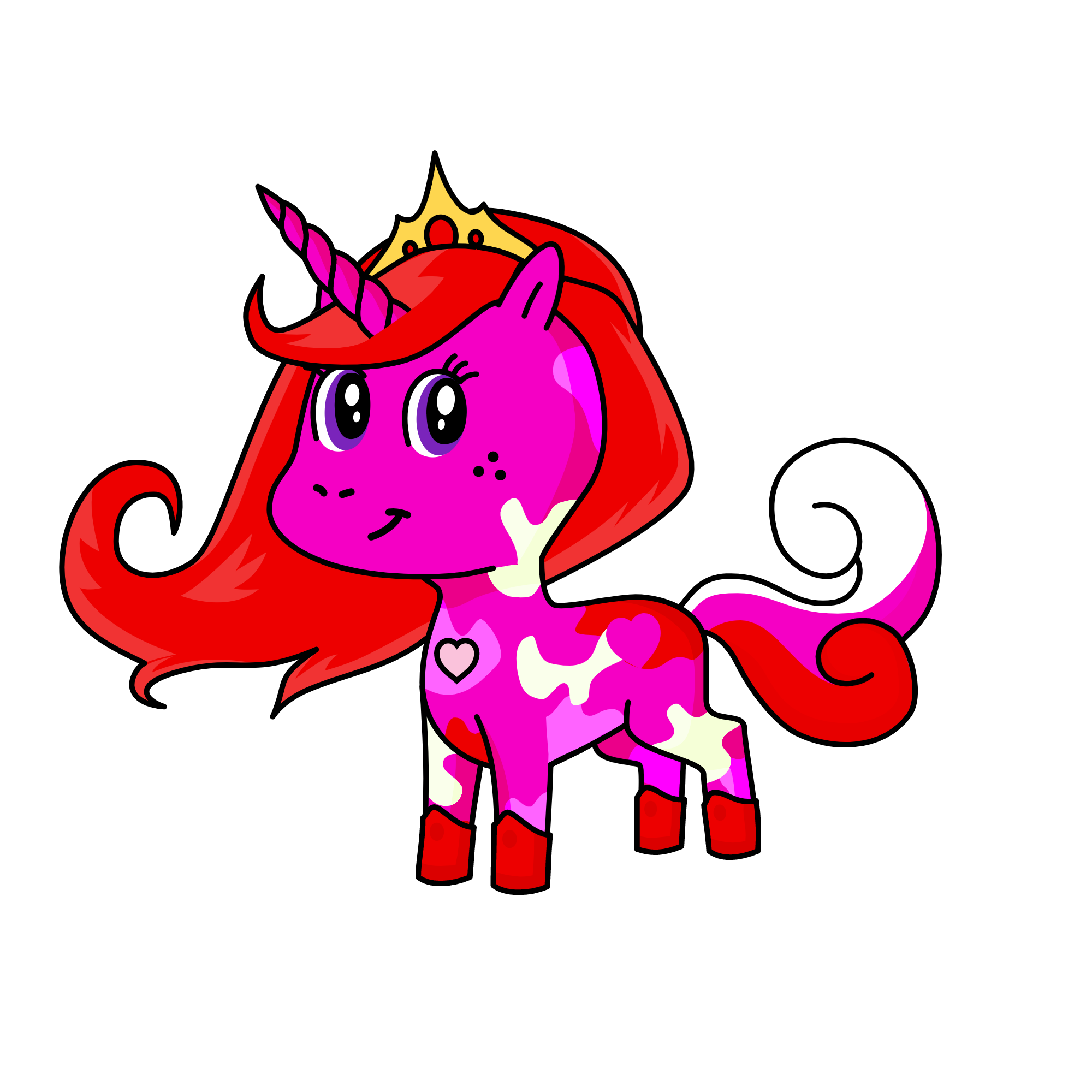 Valentine queen , the unicorn