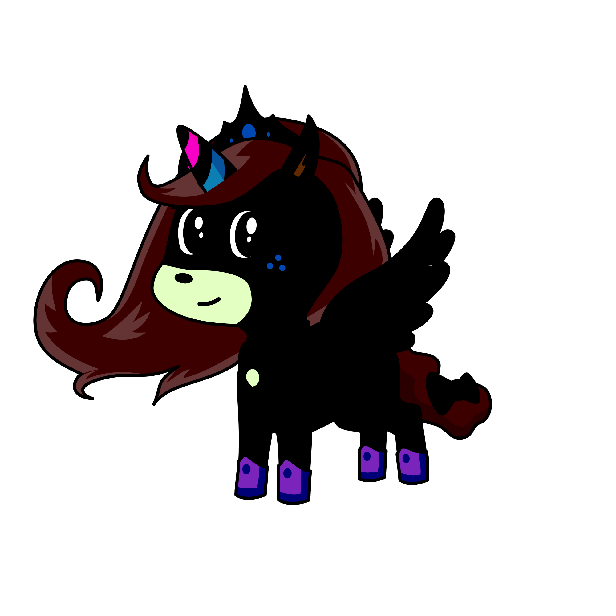 Queen Luna, the unicorn