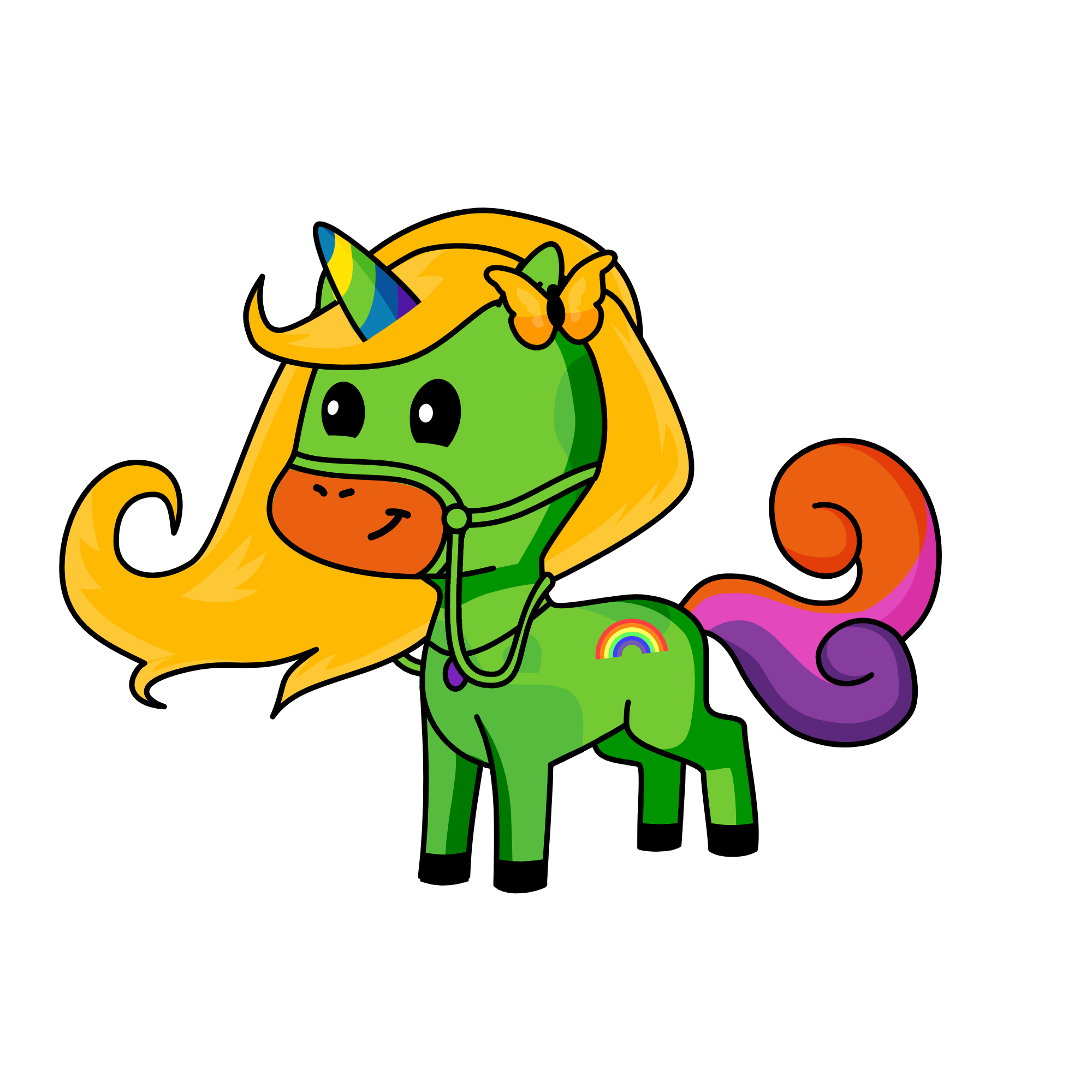 rainbow, the unicorn