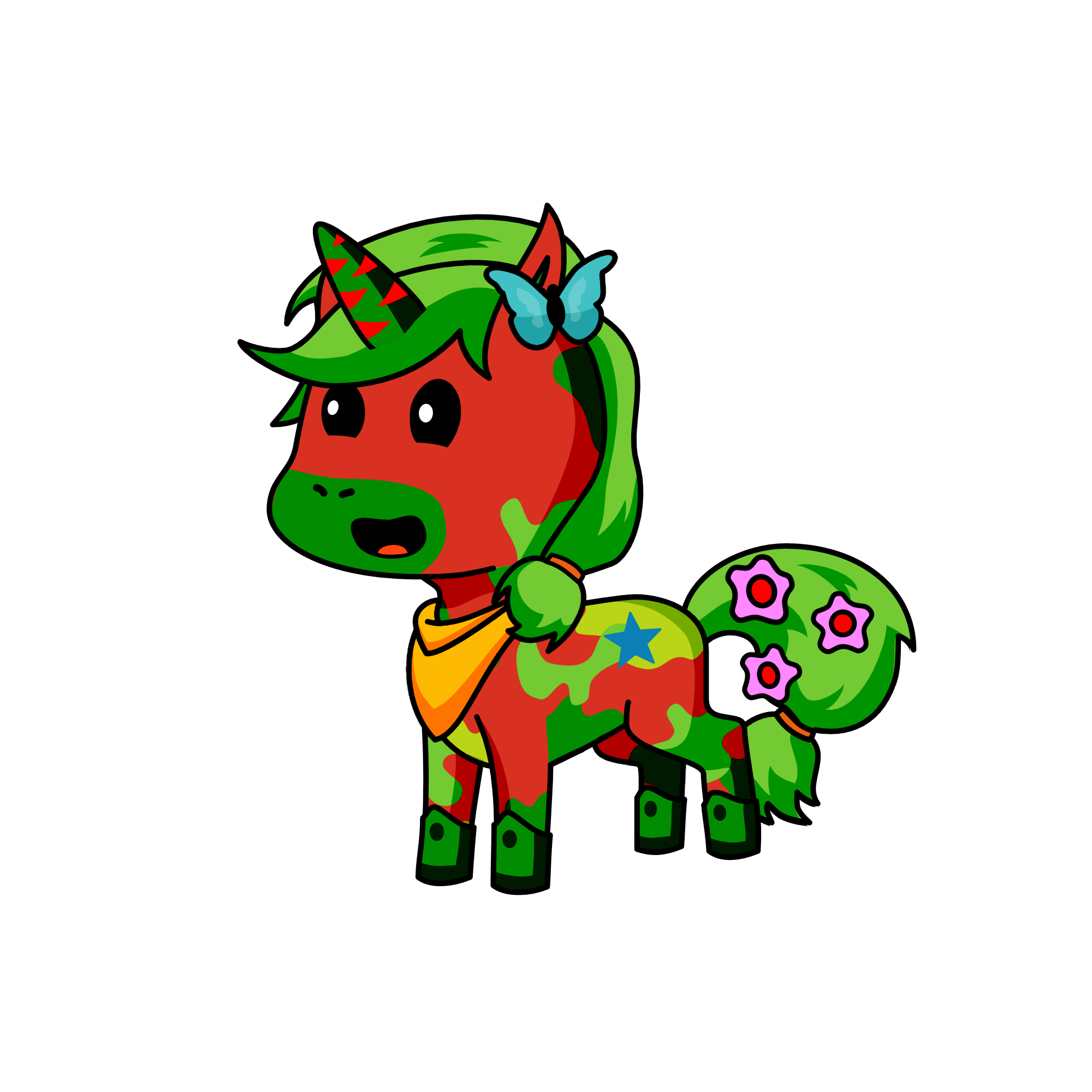 Apple pine, the unicorn