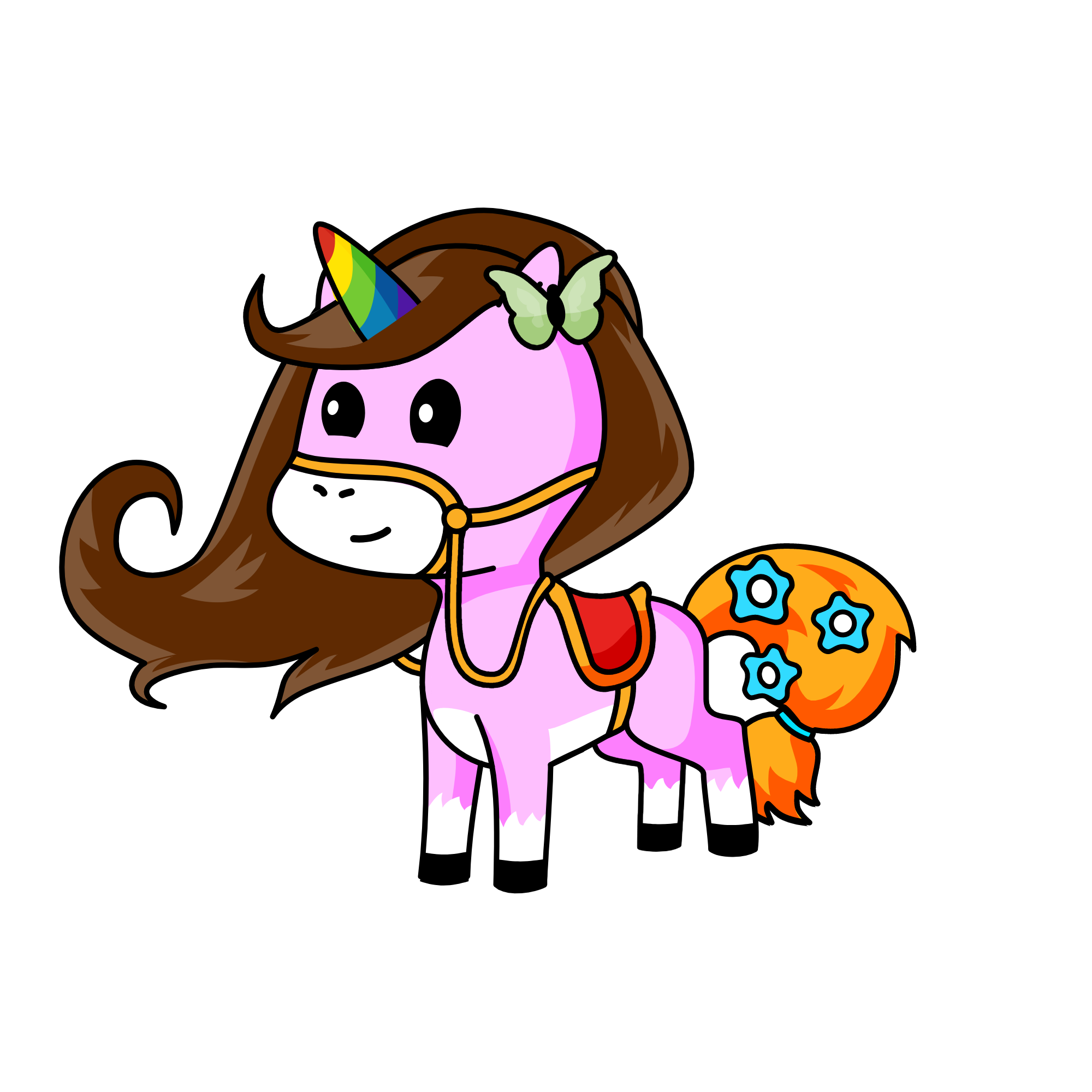 butterfly, the unicorn