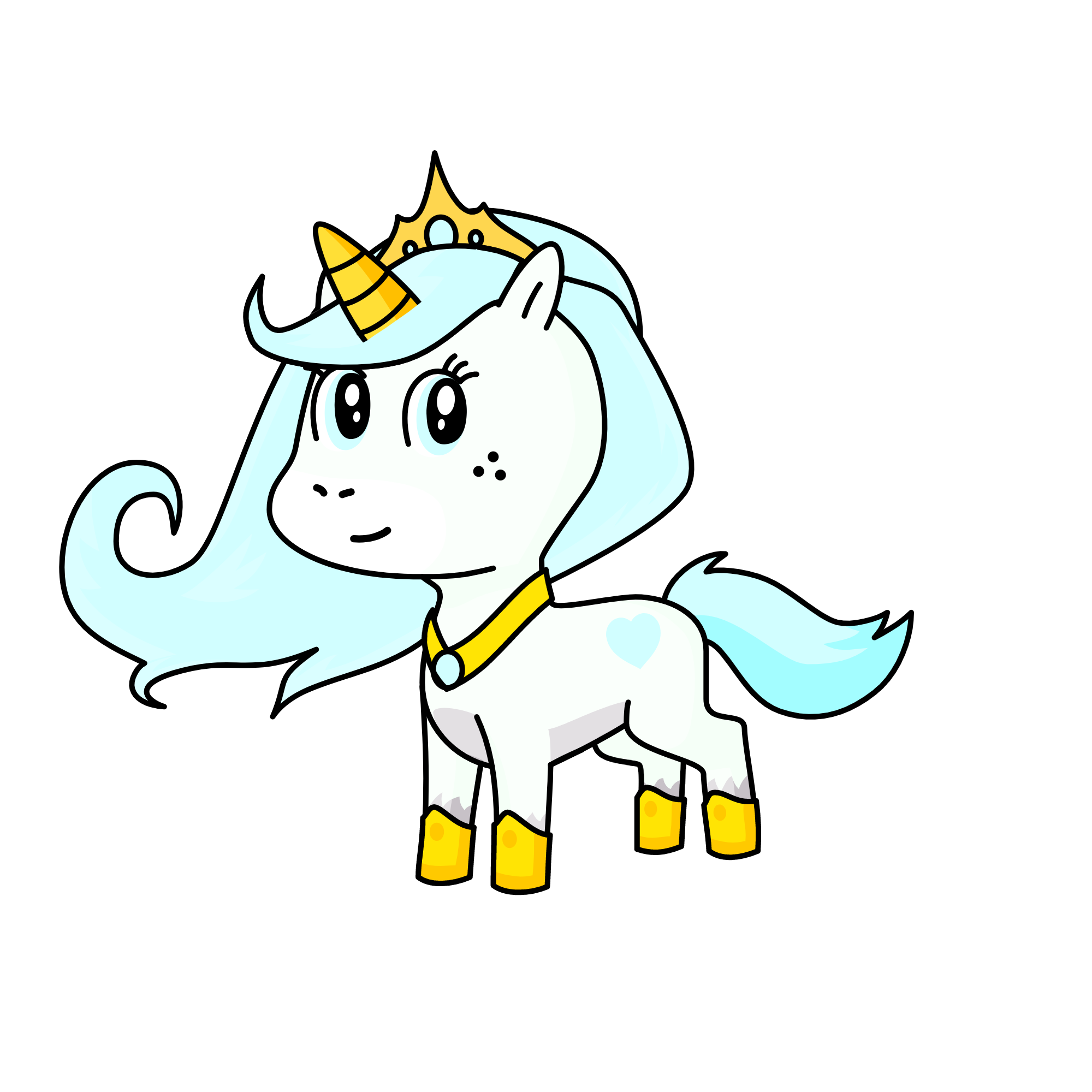 Princess Cloud, the unicorn