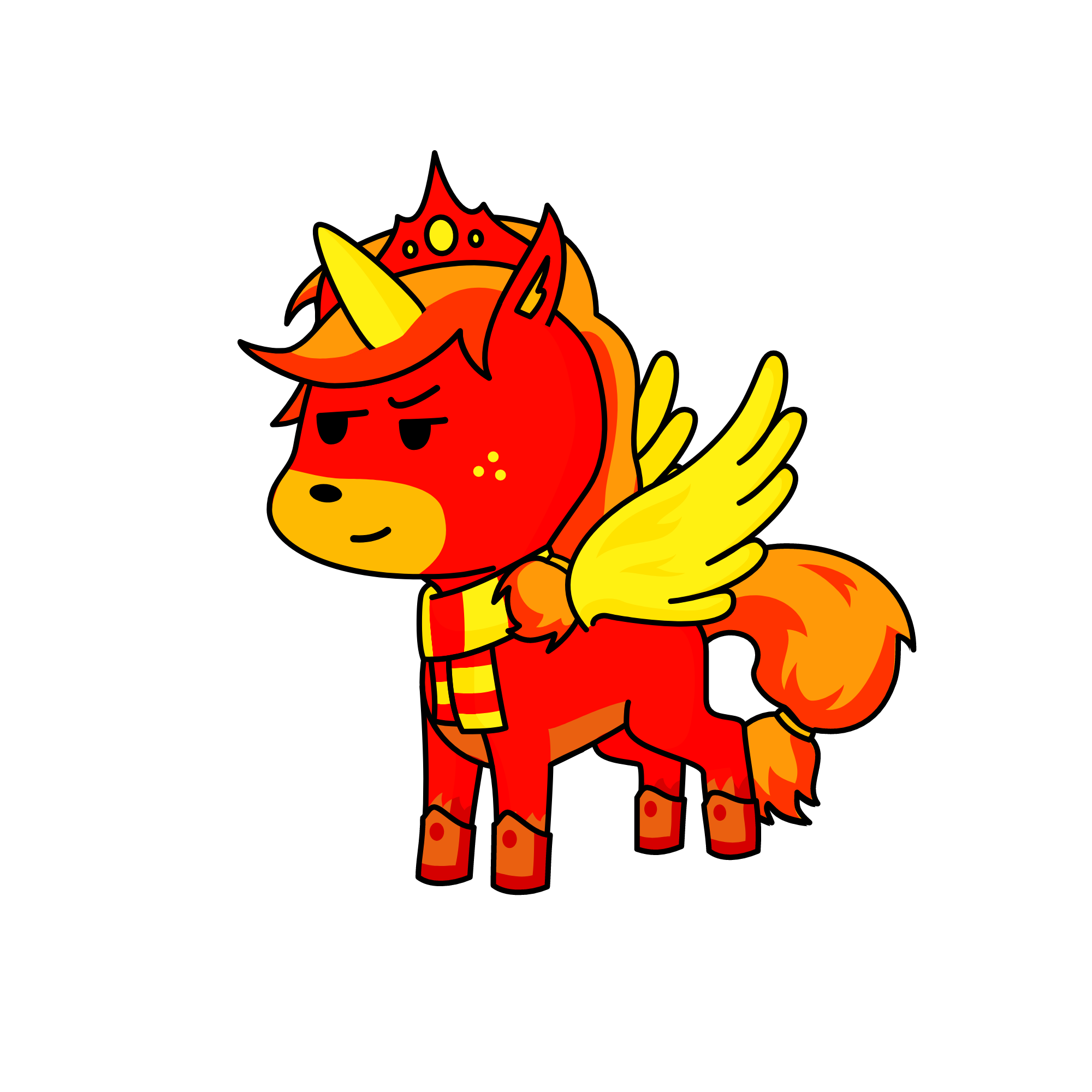 Fire, the unicorn