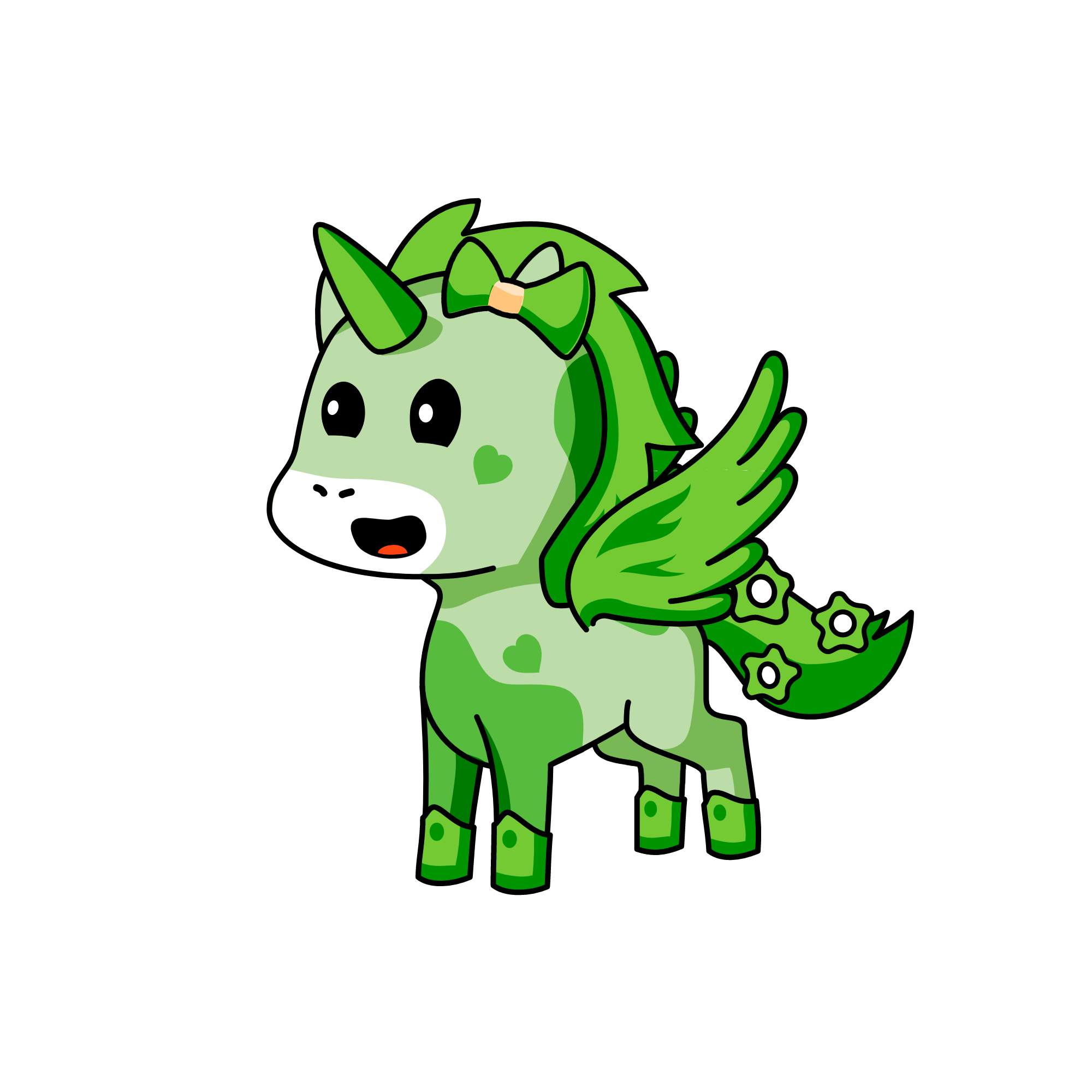 greeny, the unicorn