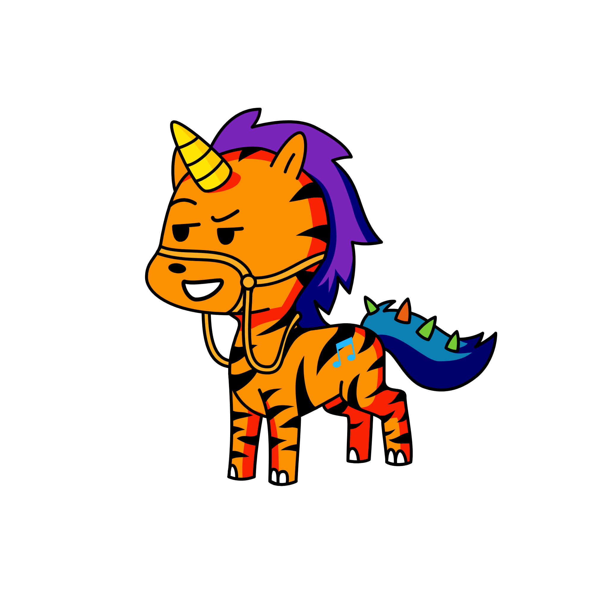 Orangey, the unicorn