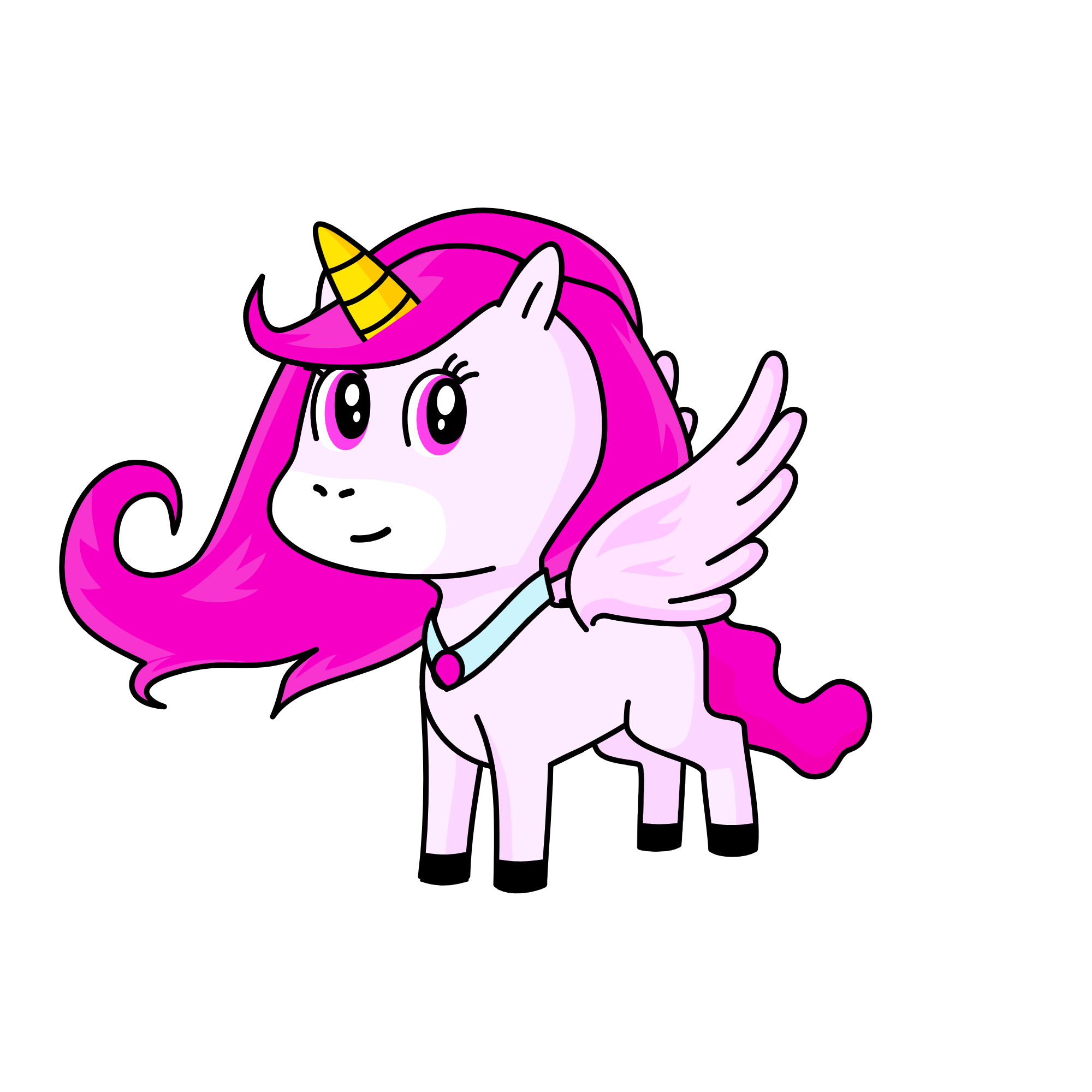 pink pie, the unicorn