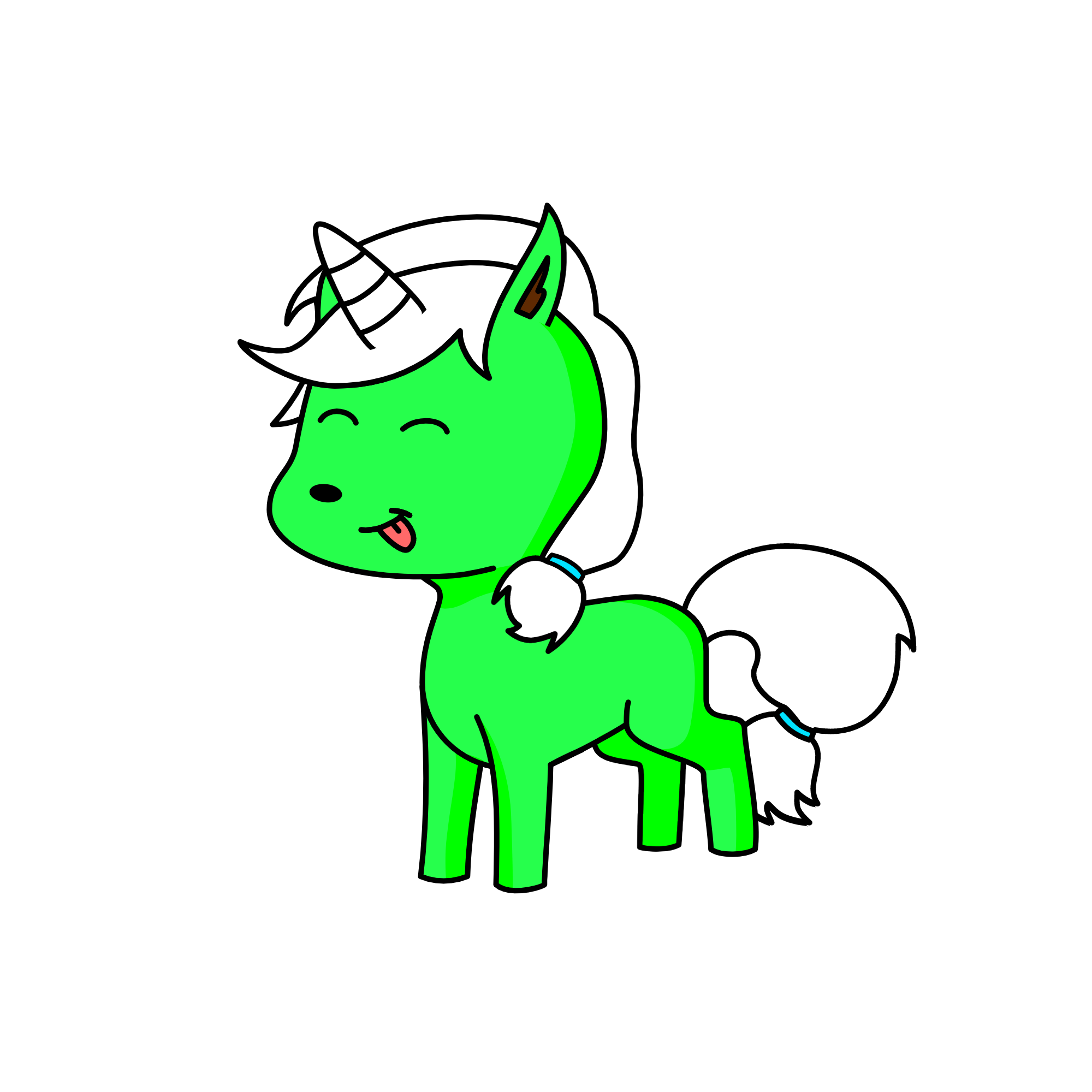 Grinç, the unicorn
