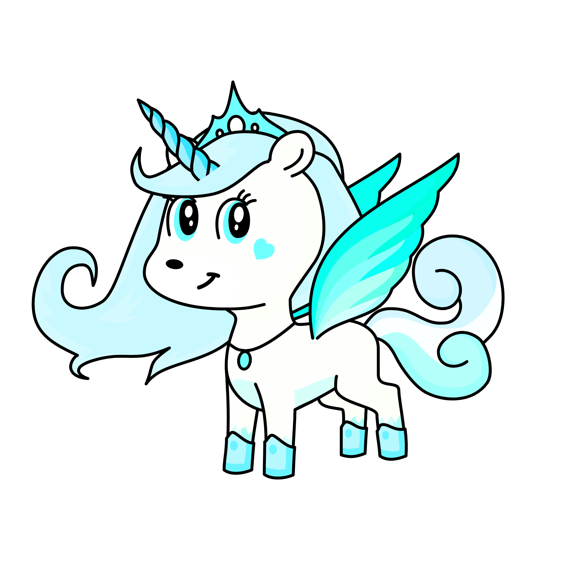 Snowie, the unicorn