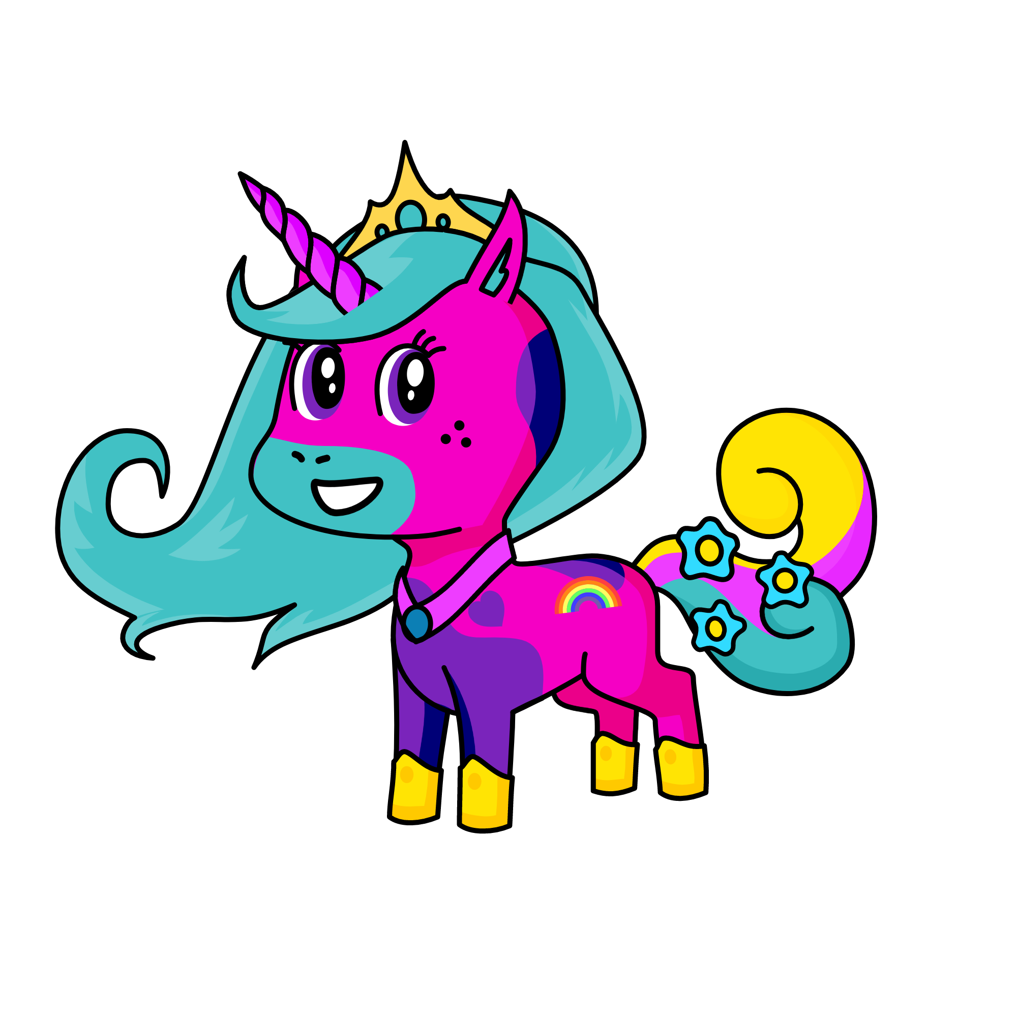 the grand queenie, the unicorn