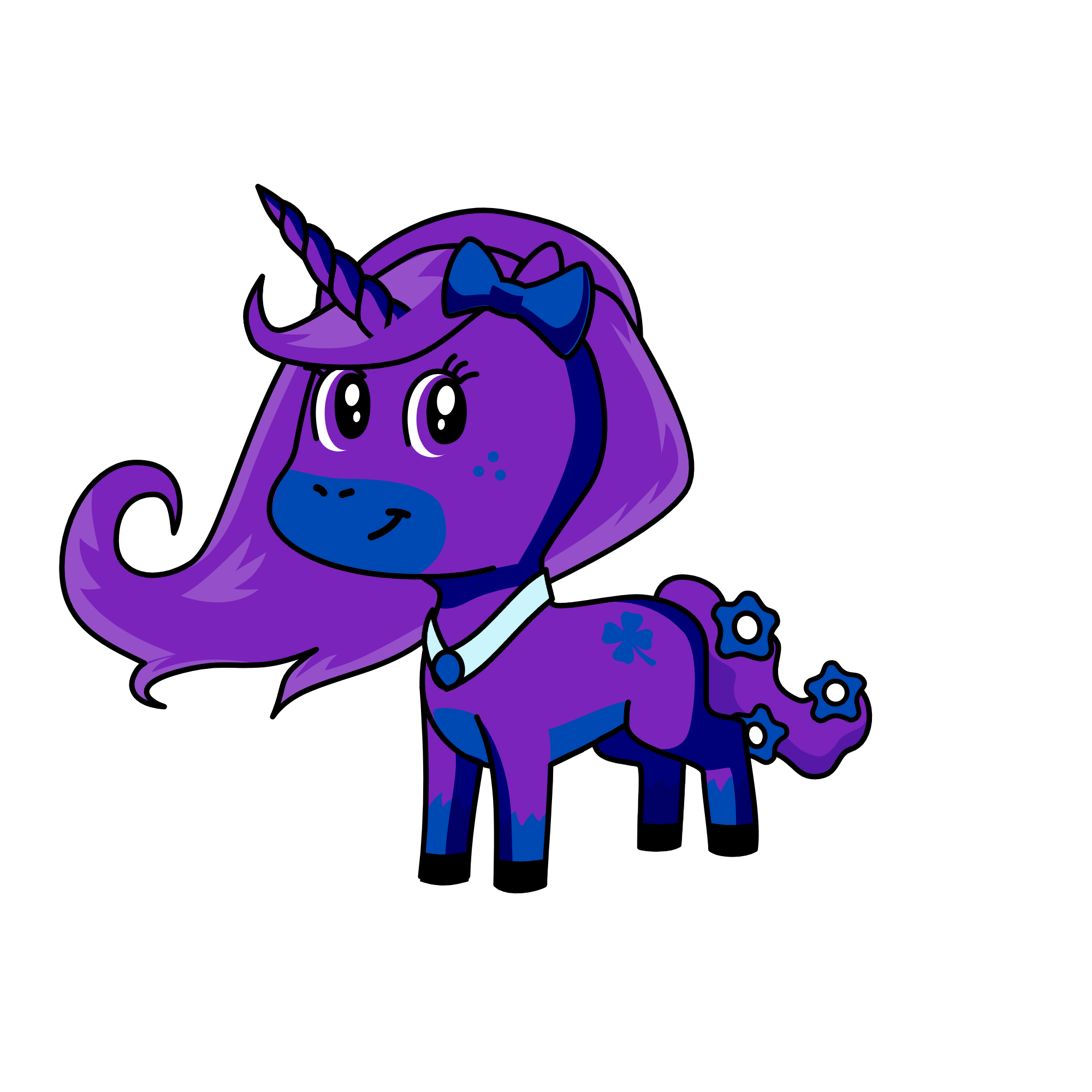 lucky snow, the unicorn