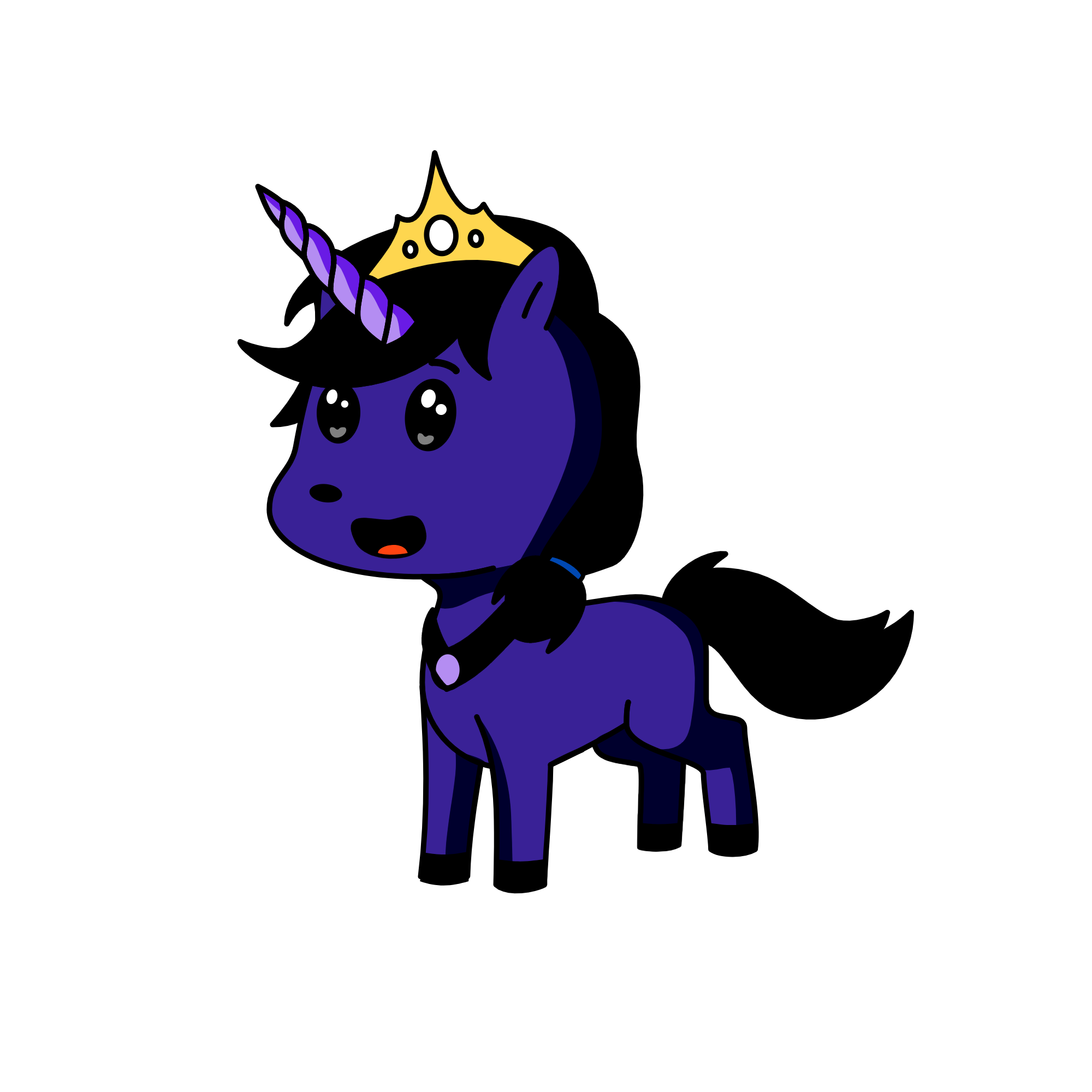 Night-Shadow, the unicorn