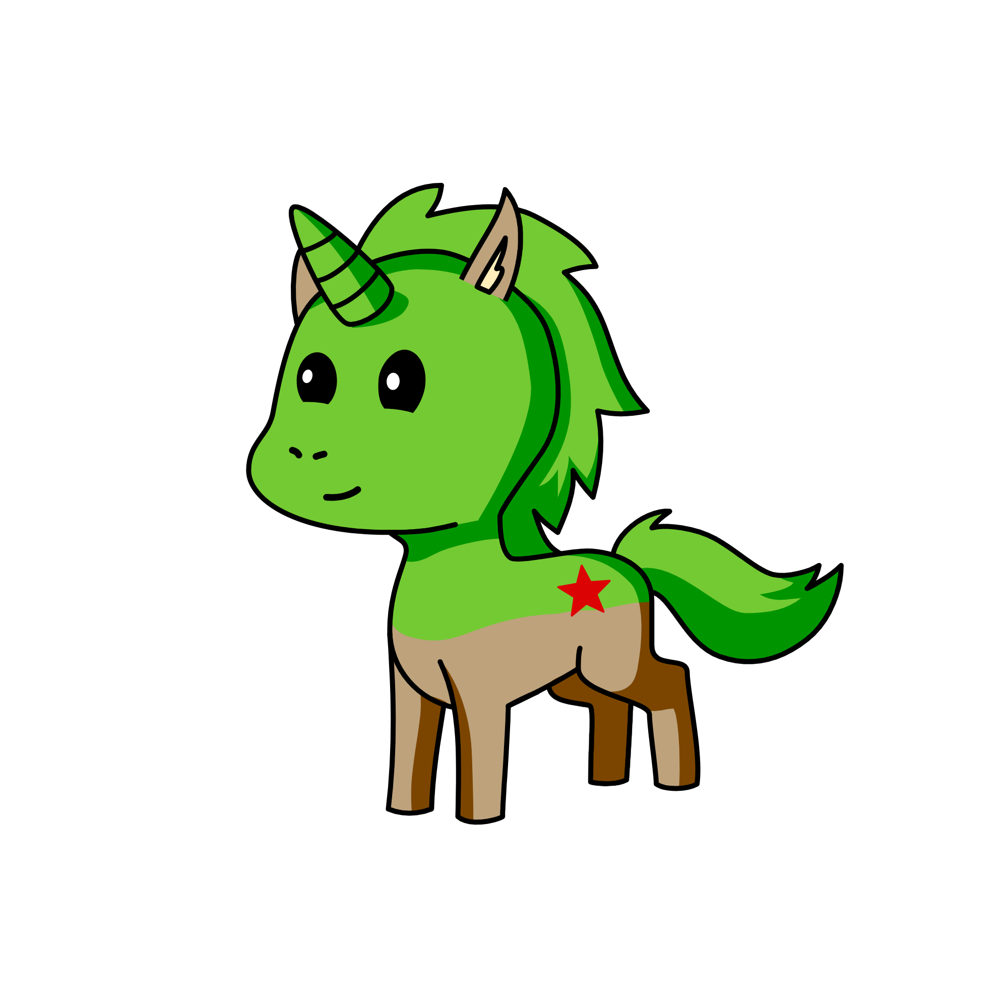 Baby yoda ( kinda), the unicorn