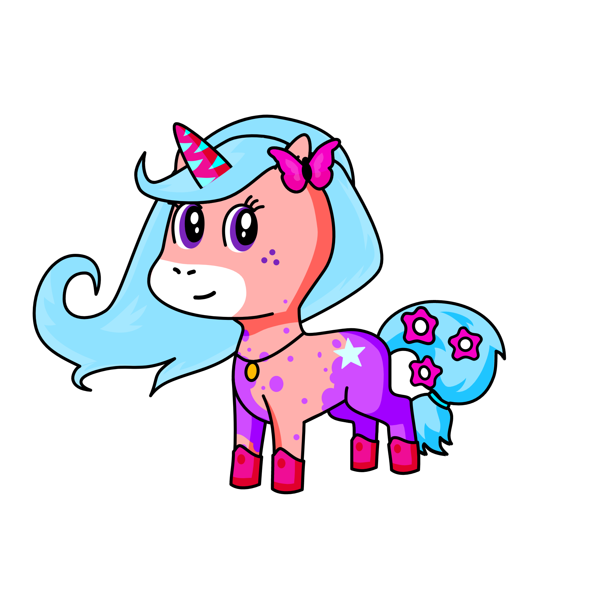 Bubble Gum, the unicorn