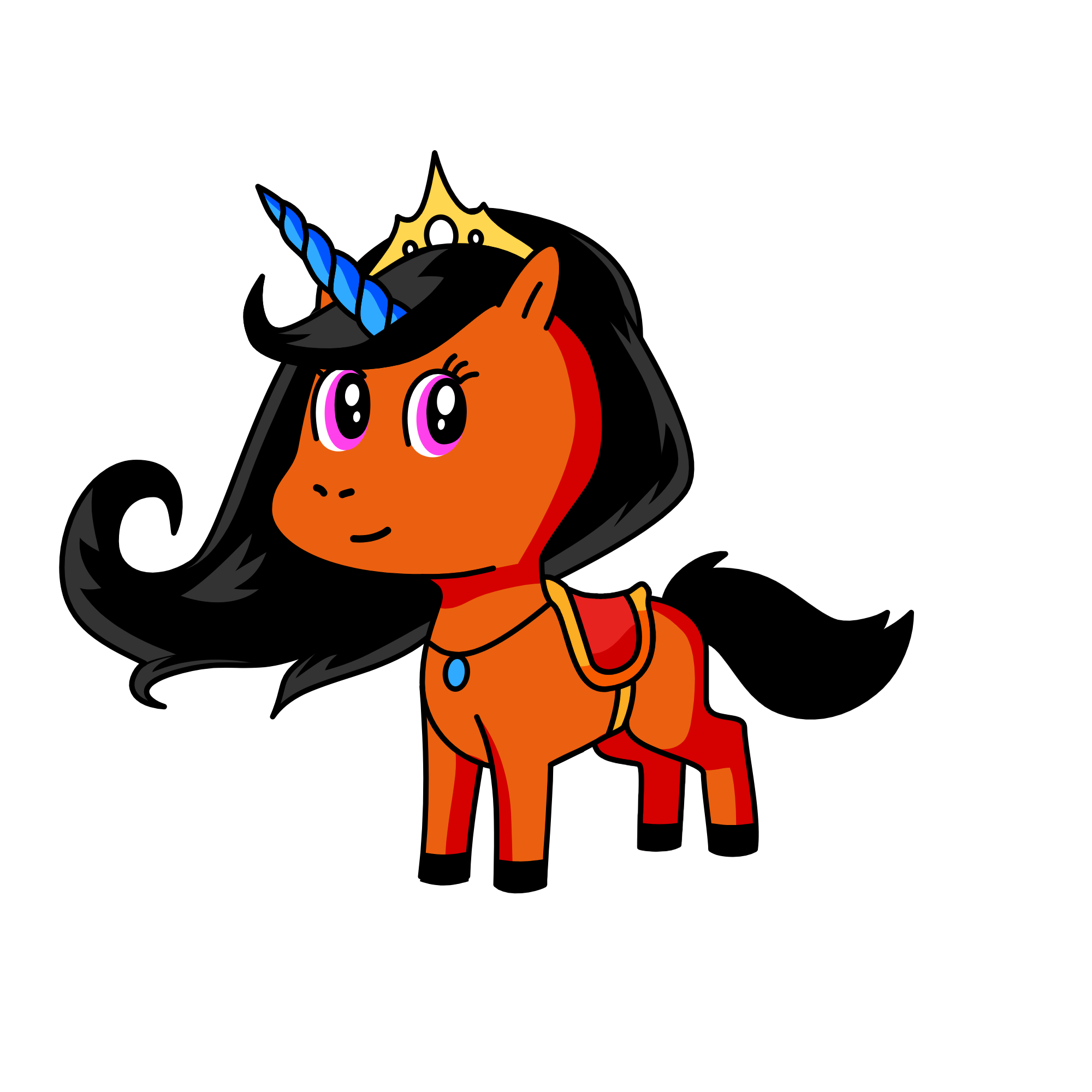 Princess pea, the unicorn