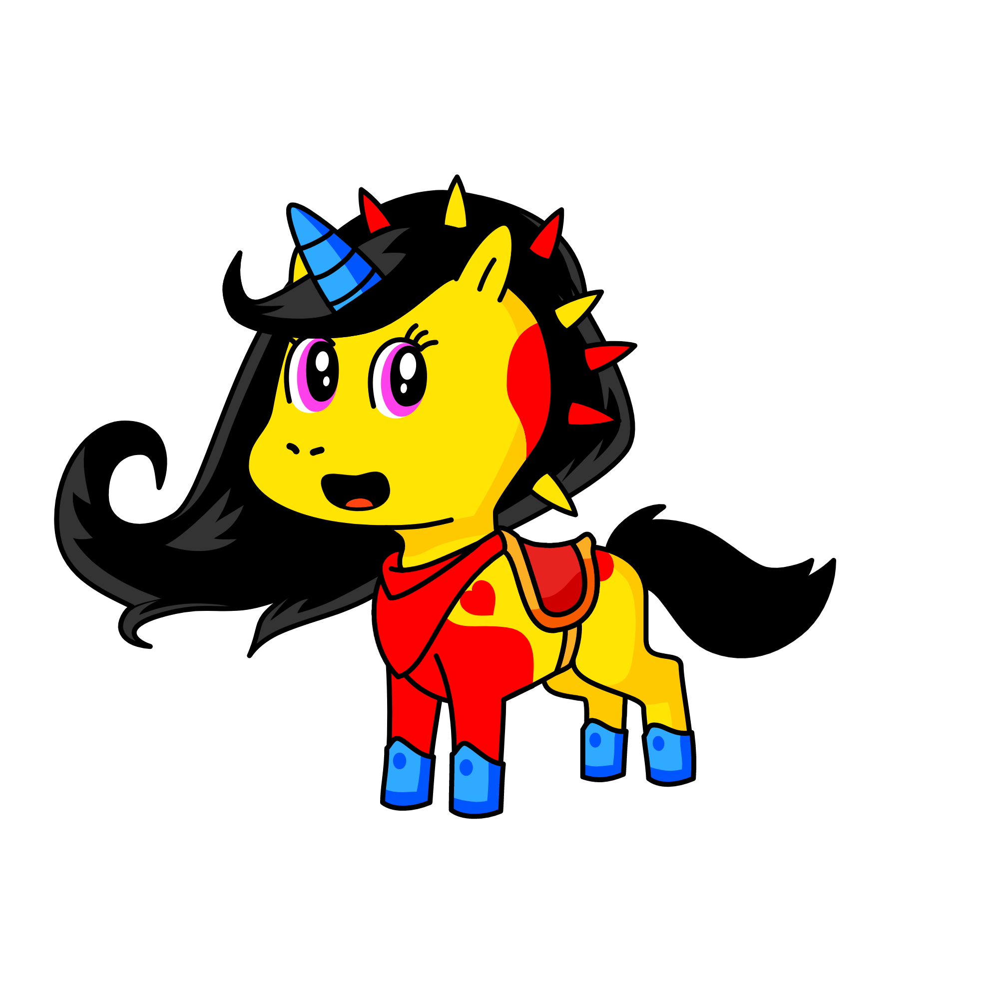 Wonder Woman, the unicorn