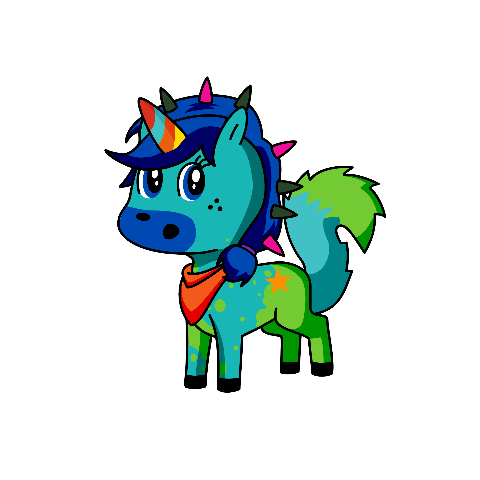curious, the unicorn